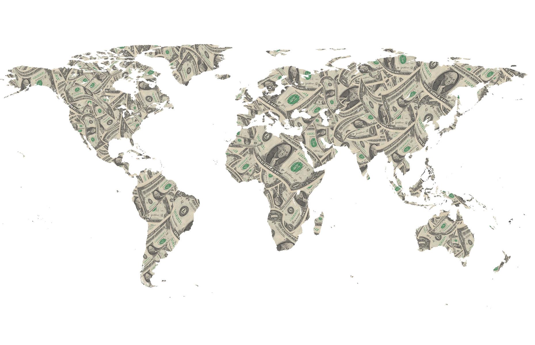 A massive $2.27 trillion (£1.92trn) is currently  in circulation worldwide