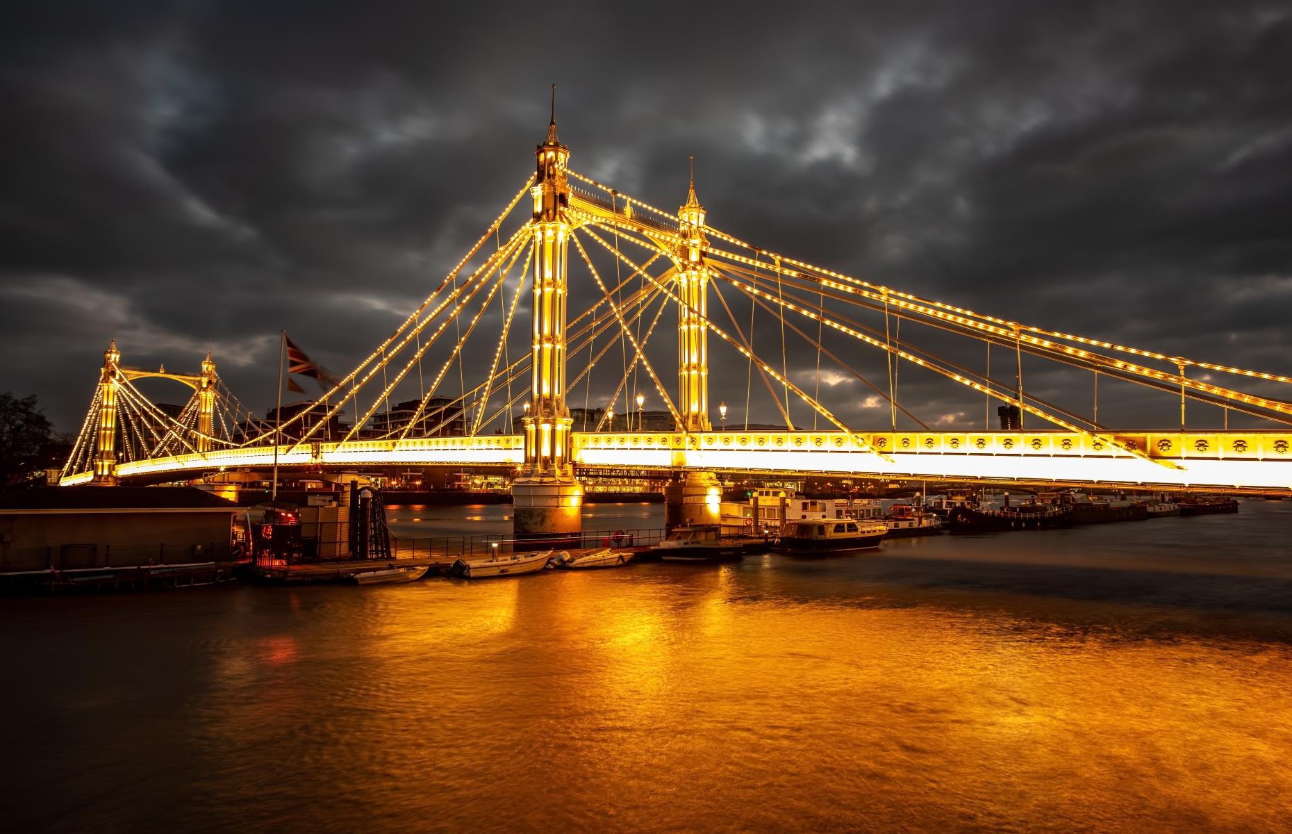 28. Albert Bridge, London, England
