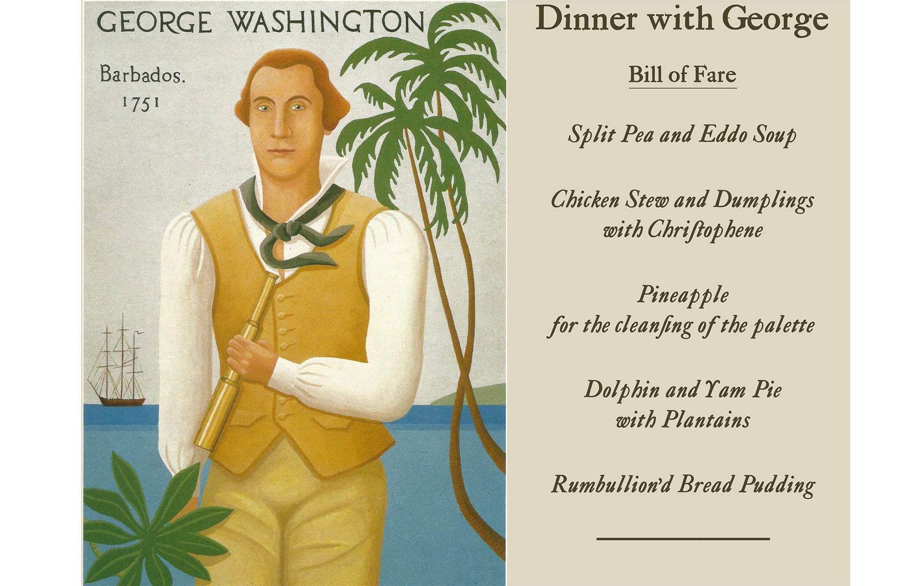 George Washington's teenage dinners in Barbados