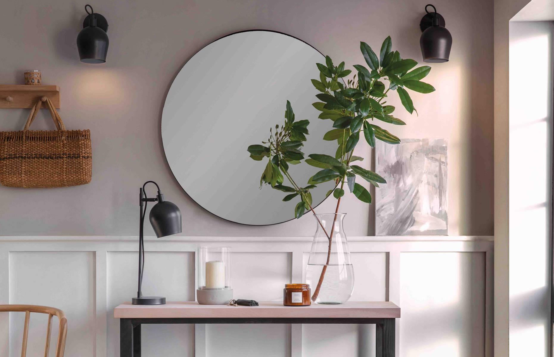 Catch light with curvaceous mirrors