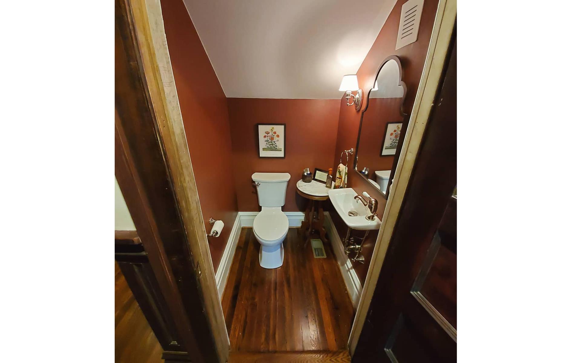 After: the downstairs toilet