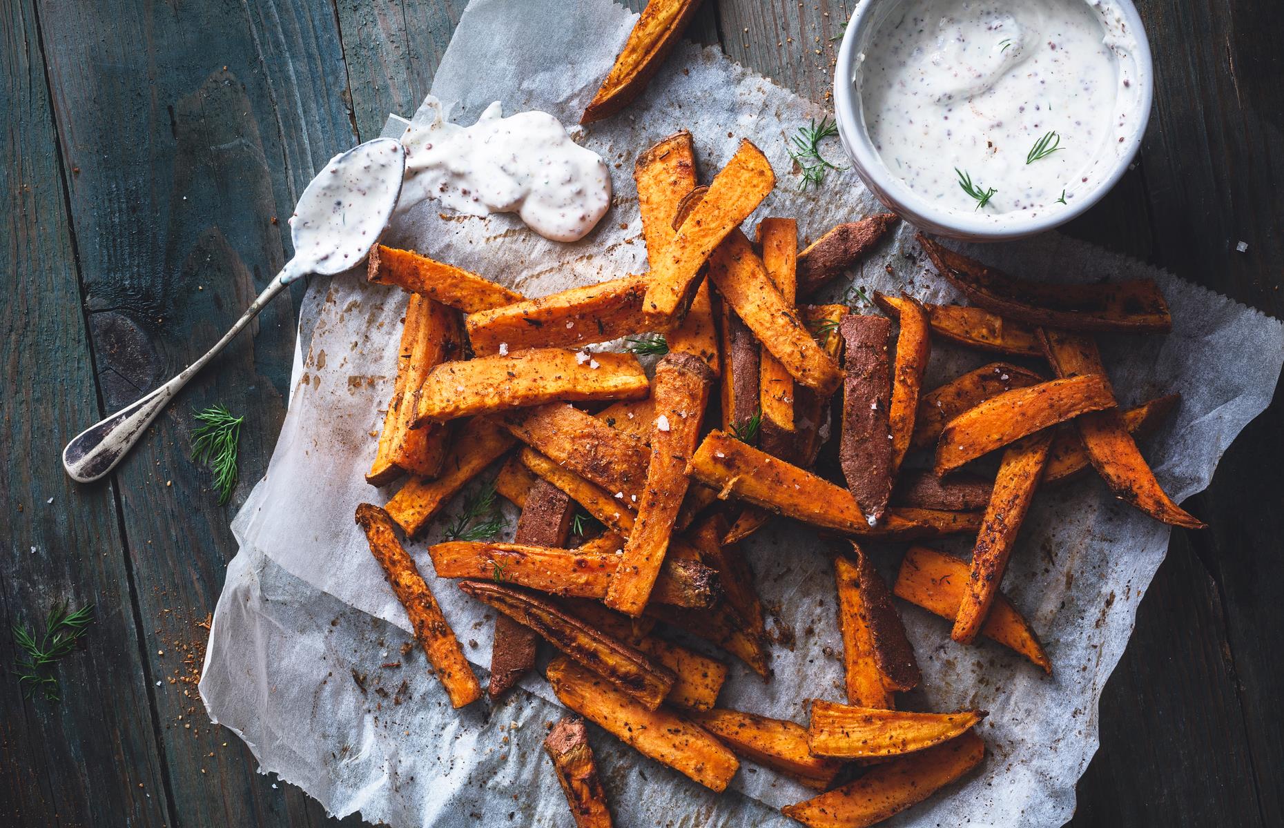 Cajun-spiced potato wedges
