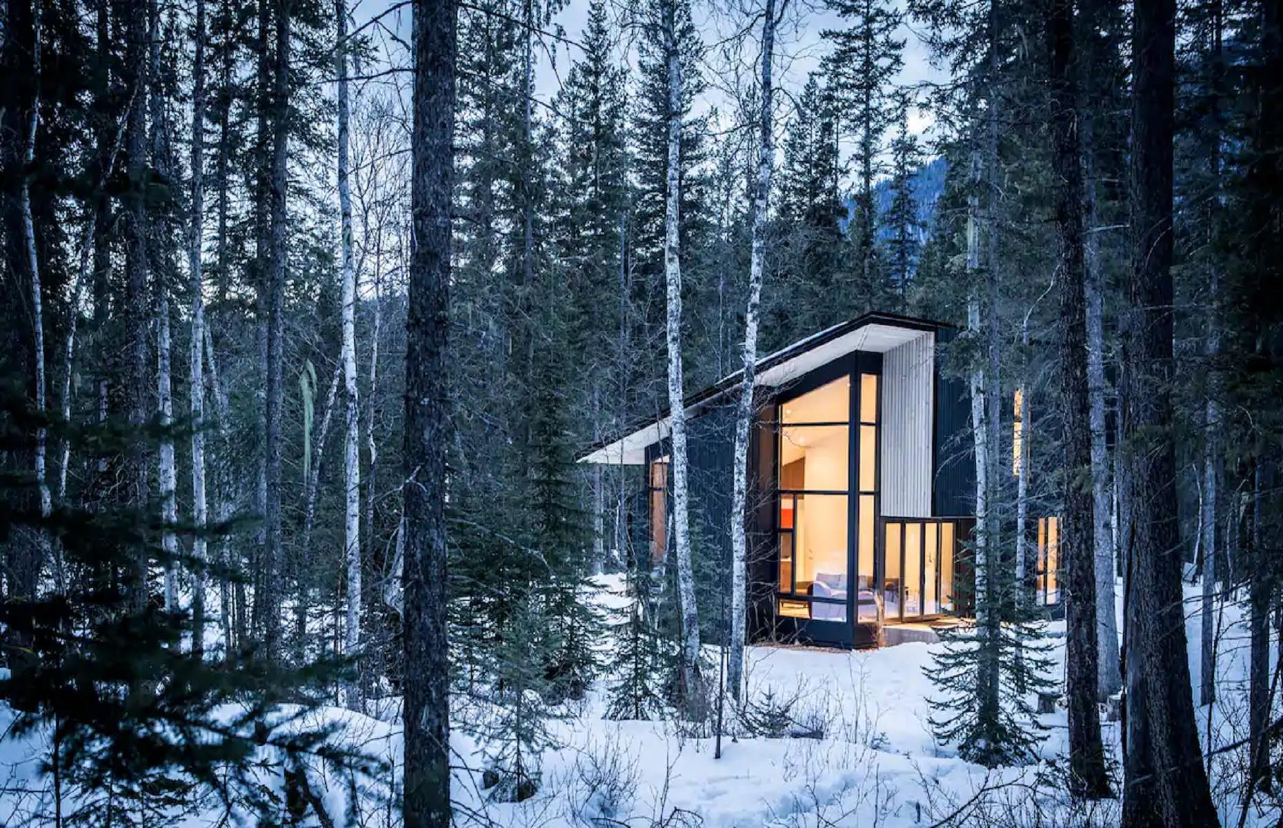 Modern mountain chalet, British Columbia, Canada