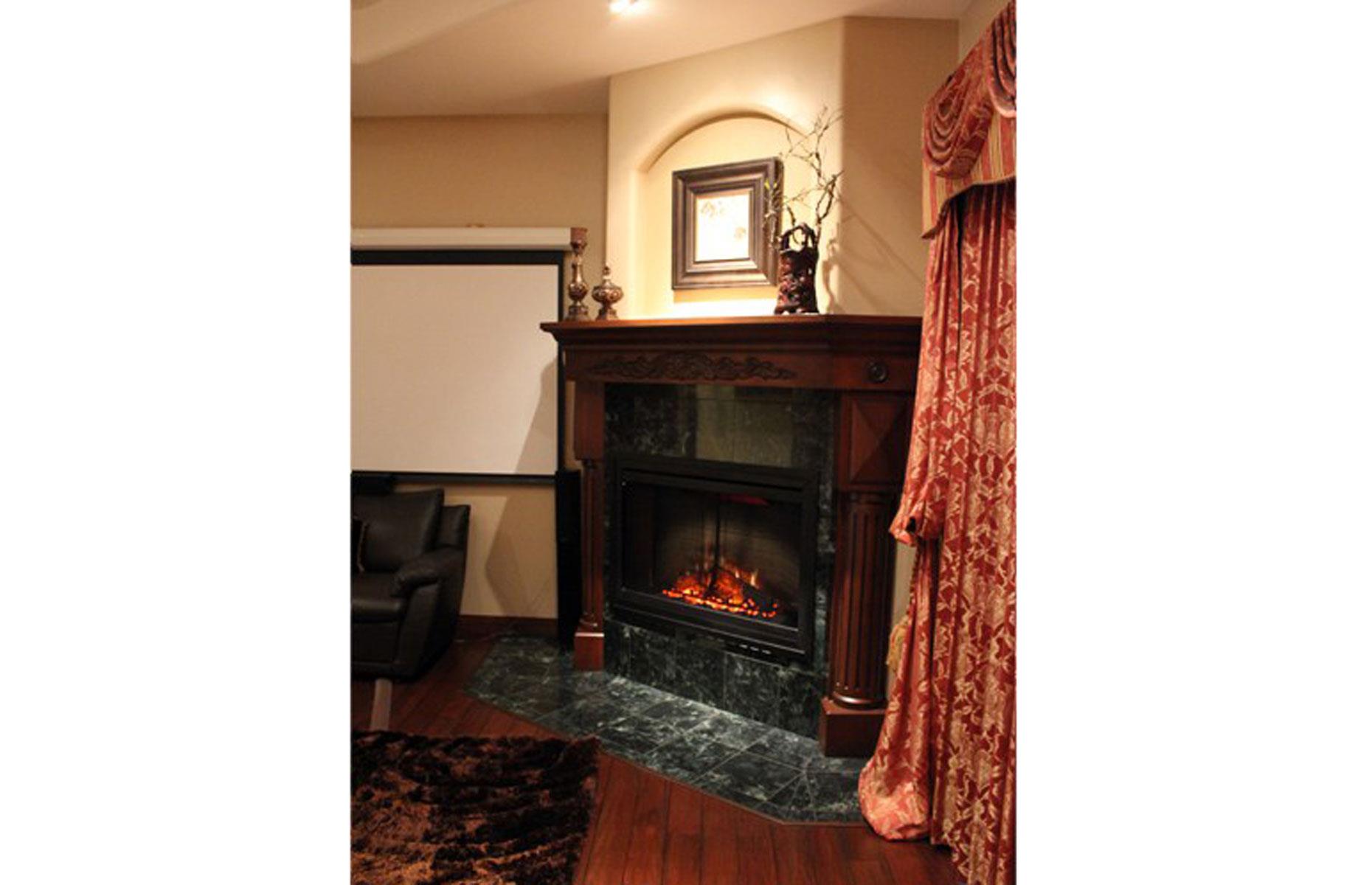 The fireplace safe room