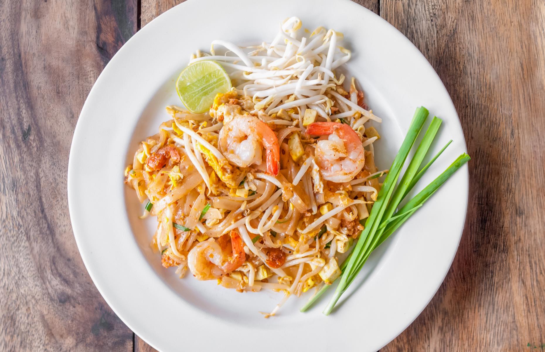 Pad Thai-inspired prawn noodles
