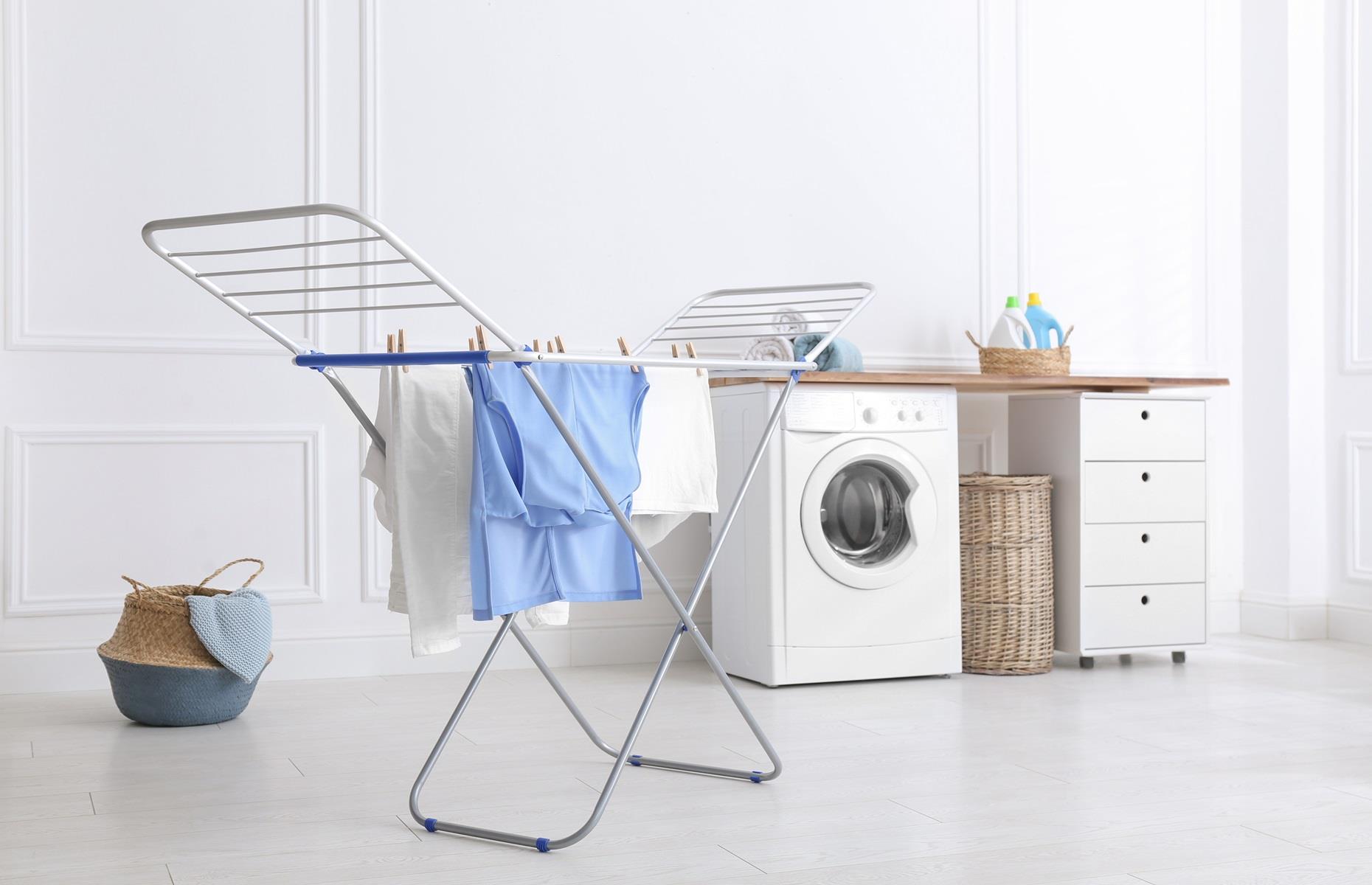 Dry clothes indoors, but safely