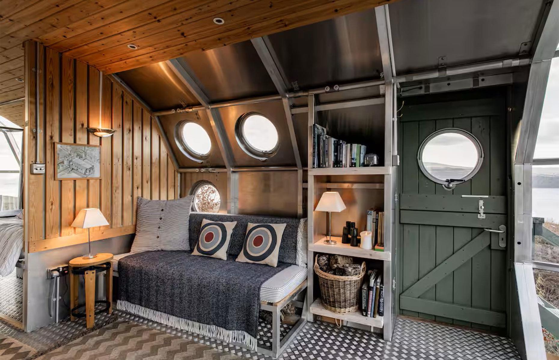Modern airship, Oban, UK