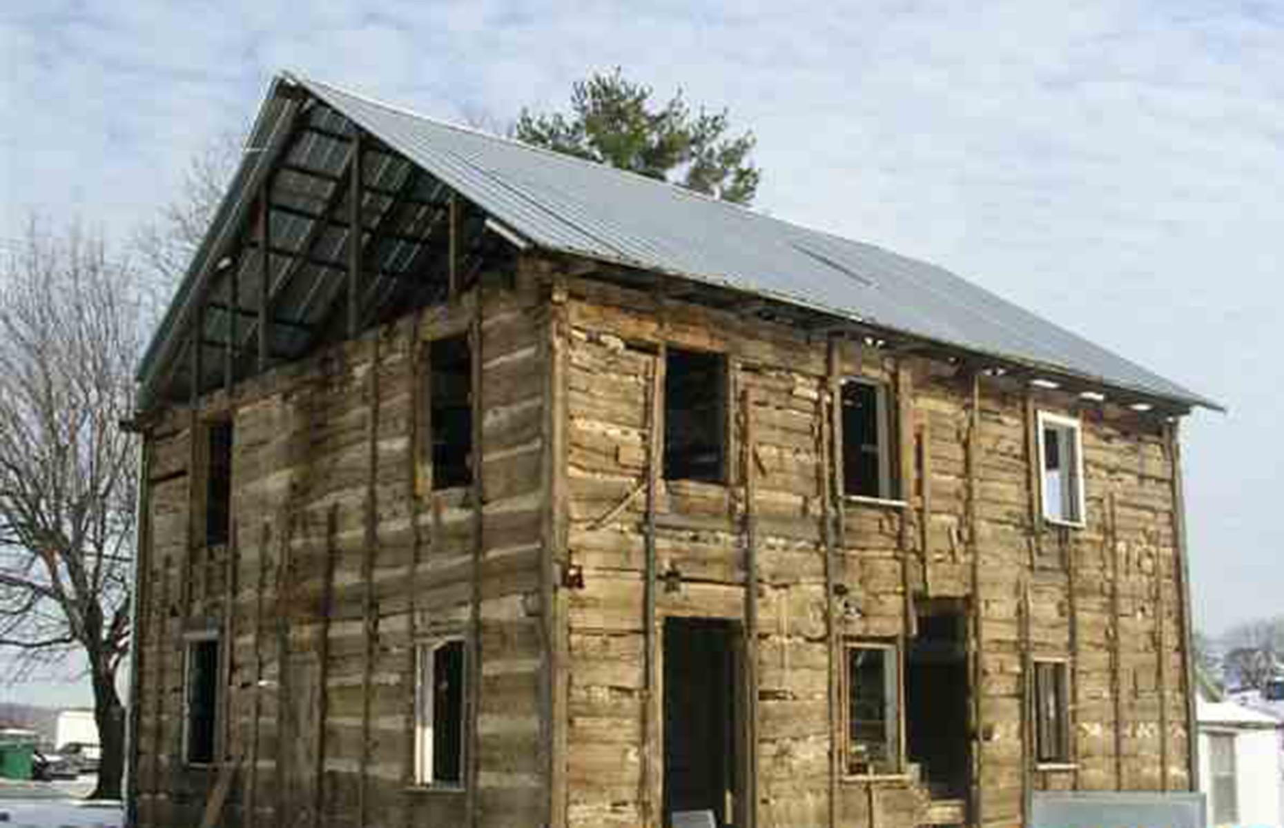 Before: rustic cabin, Lebanon County, Pennsylvania