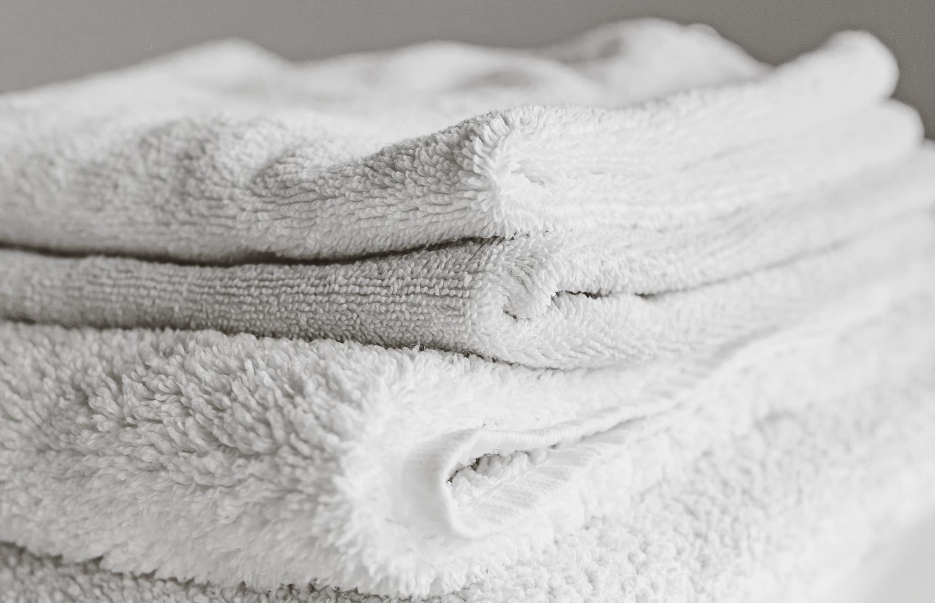 Shake off old sheets and towels