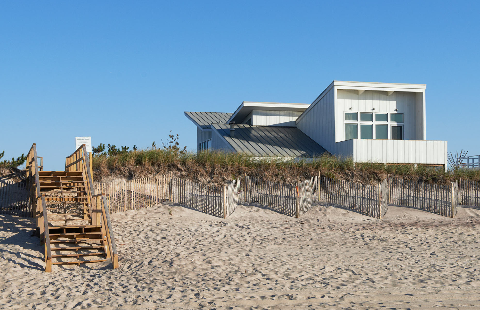 A fortified beach house