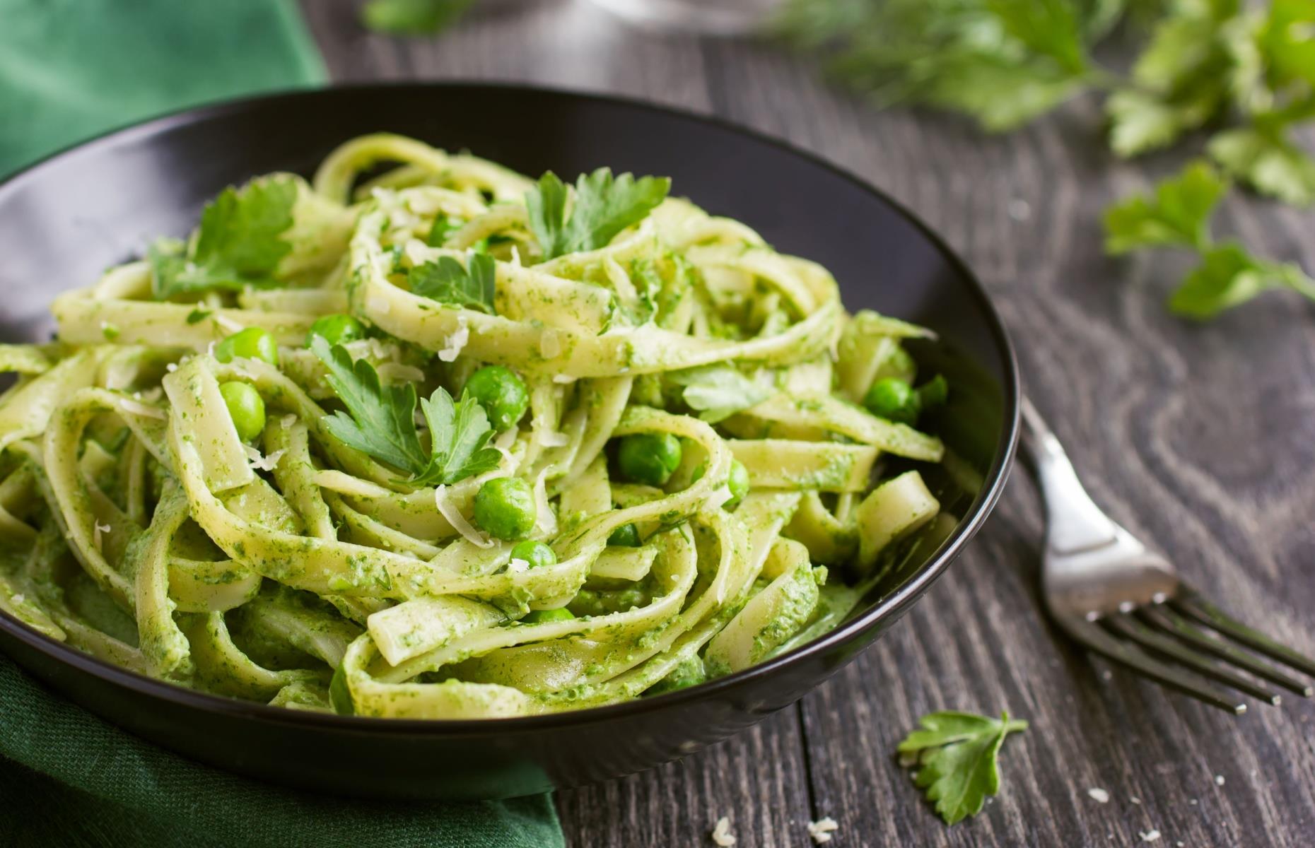 Parsley and pumpkin seeds