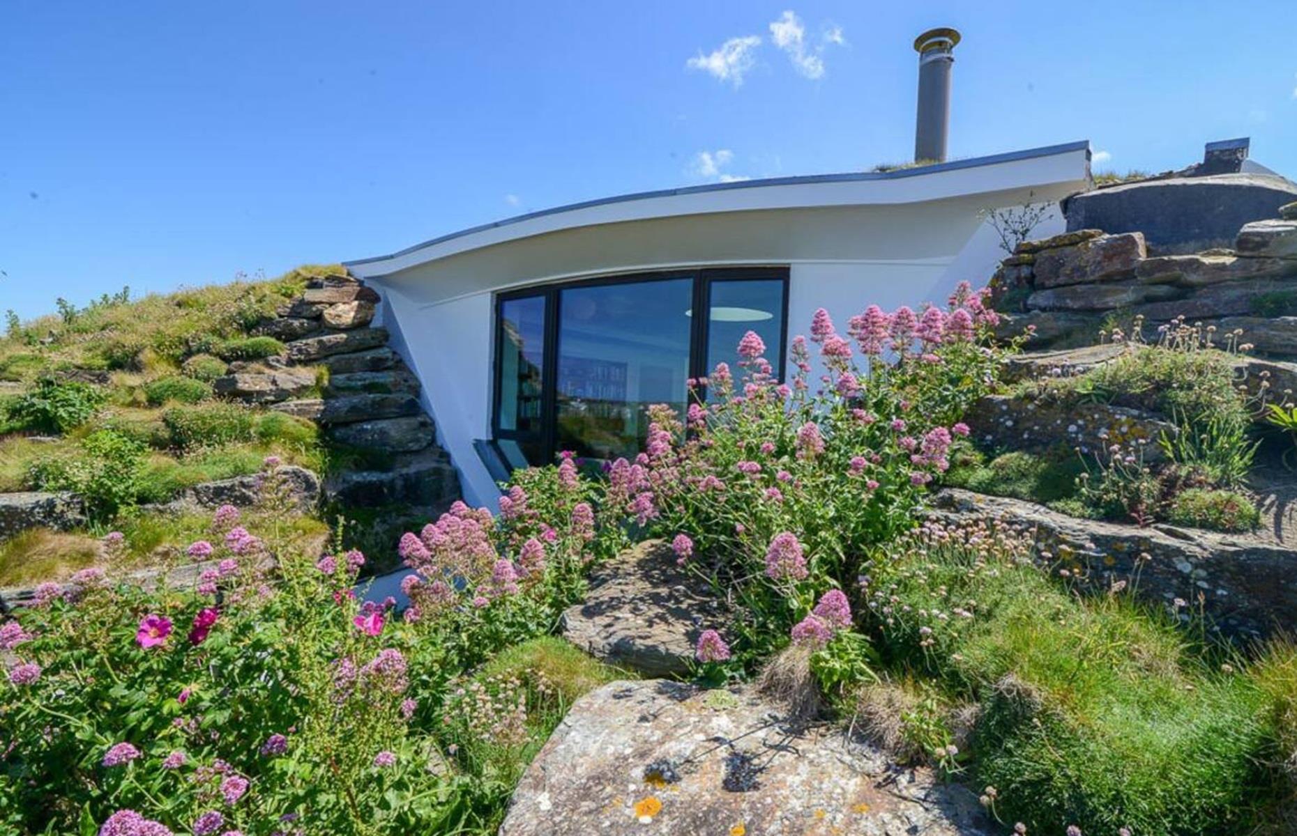 Casa ecológica de tierra, Cornwall, Reino Unido