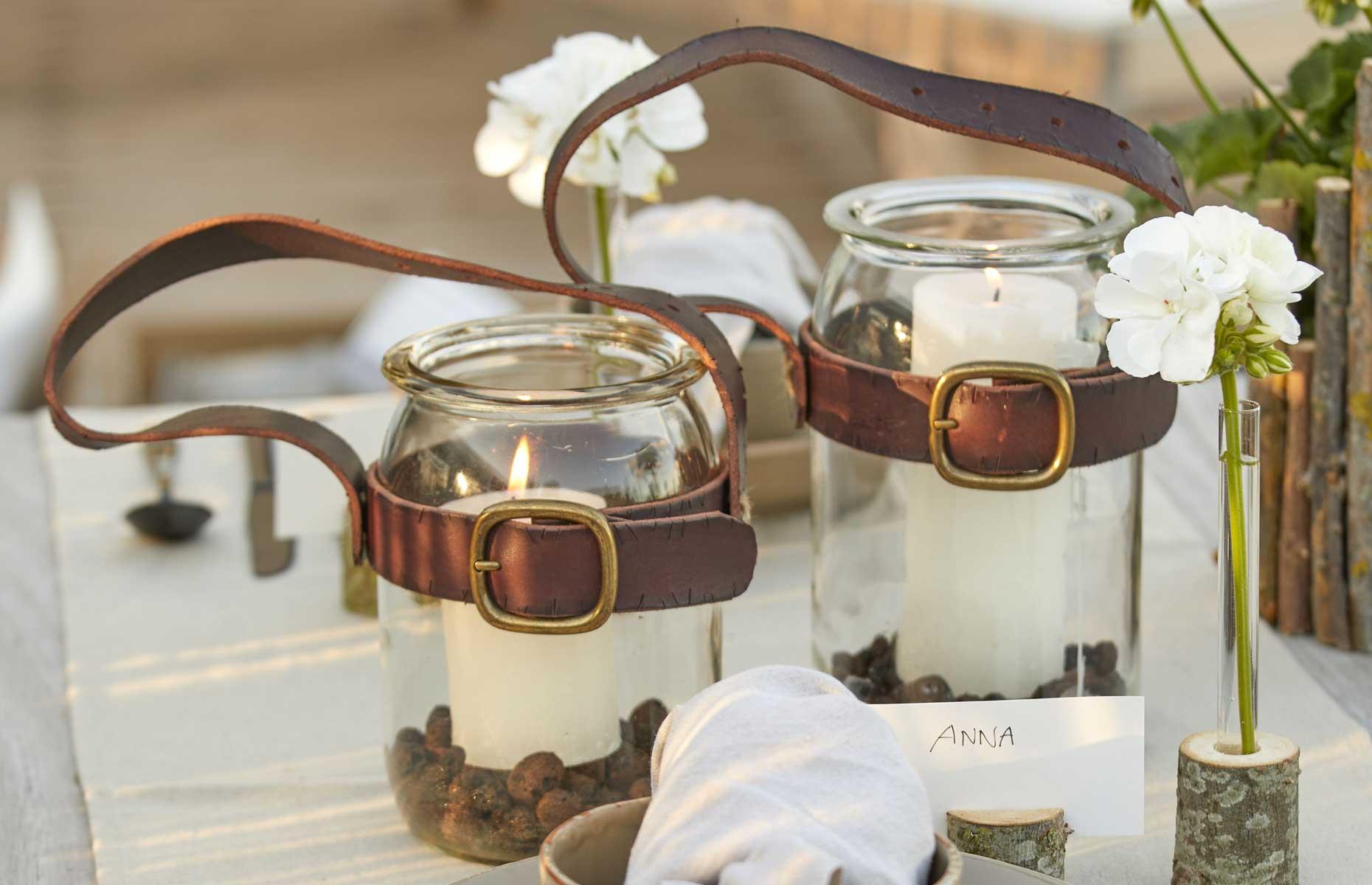 Buckle up with vintage belt lanterns