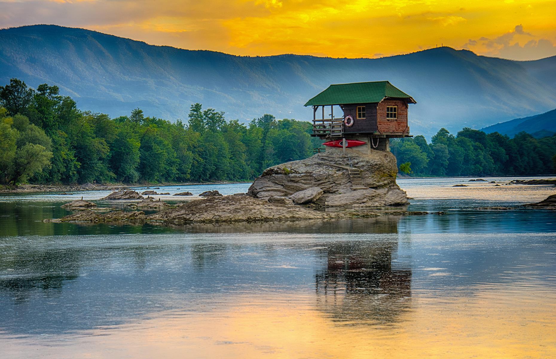 Drina river house, Bajina Basta, Serbia