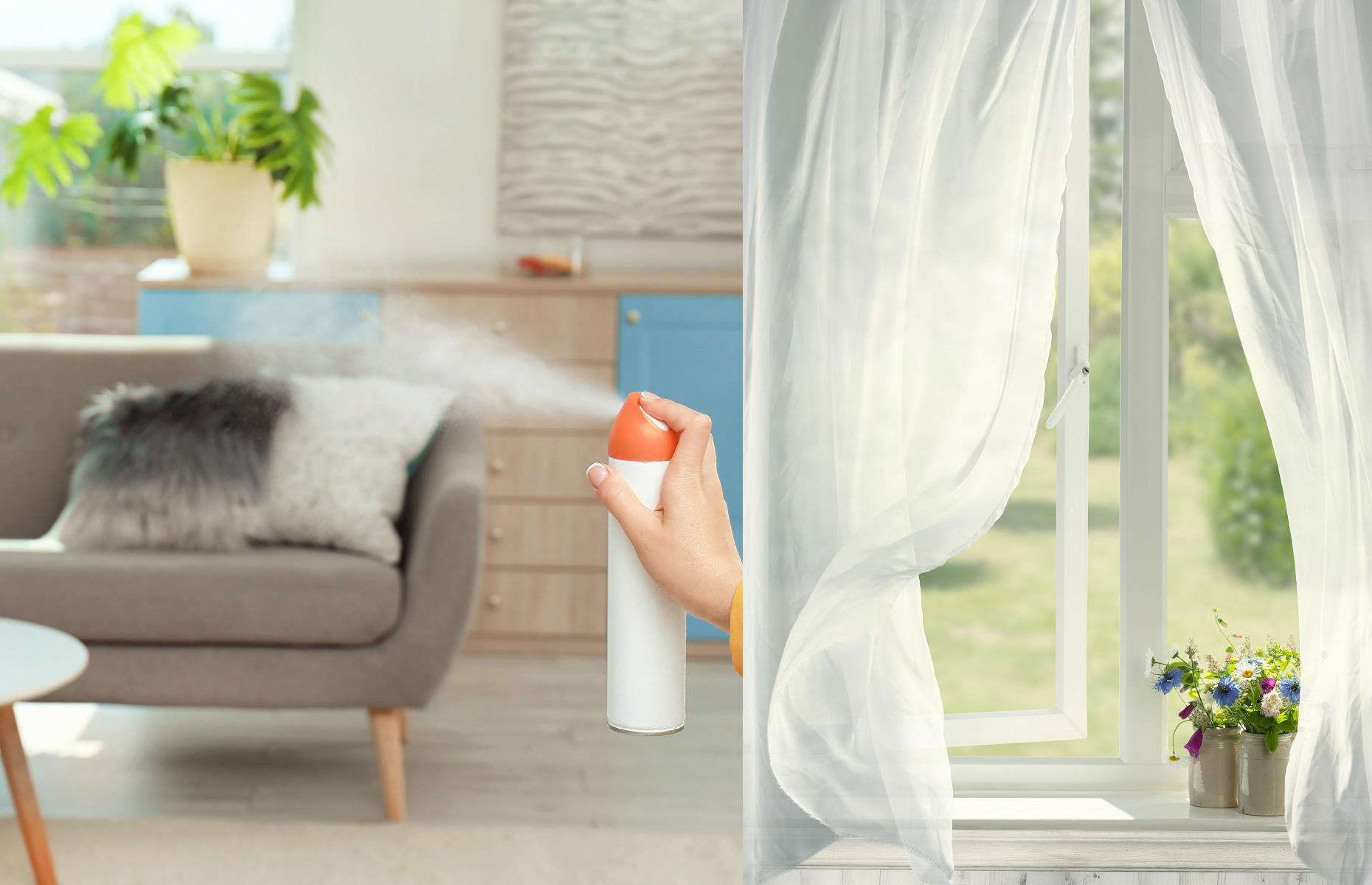 Swap air freshener for open windows 