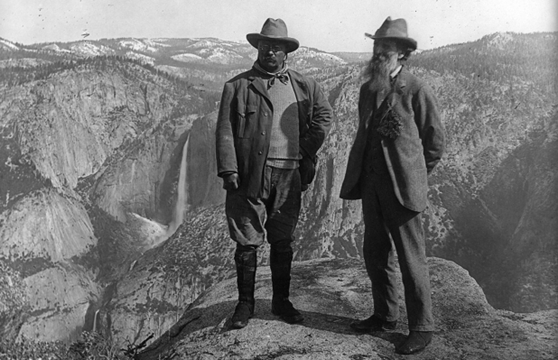 1903: Theodore Roosevelt and John Muir at Glacier Point