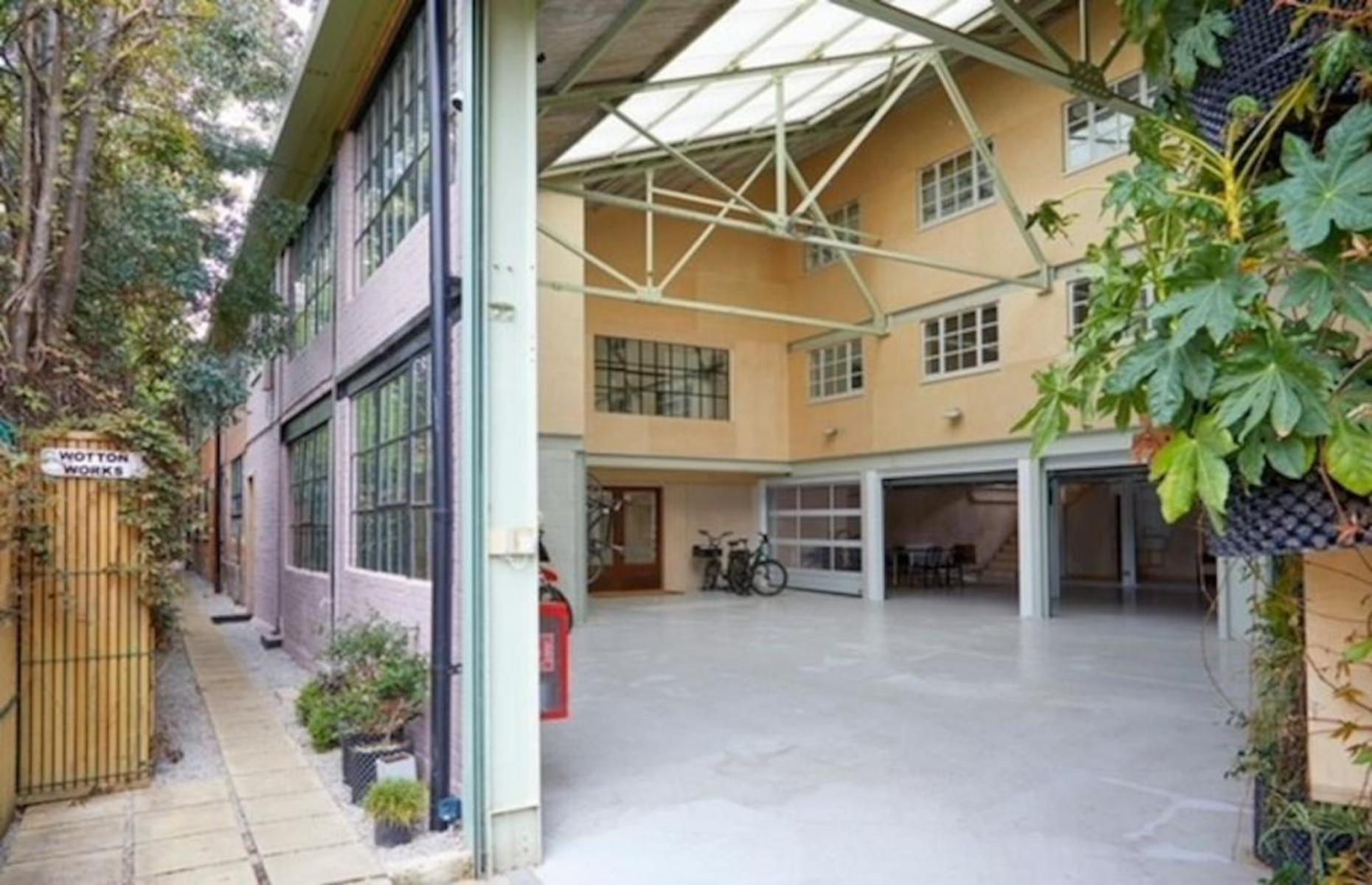 Aircraft factory into eco-home, London, UK