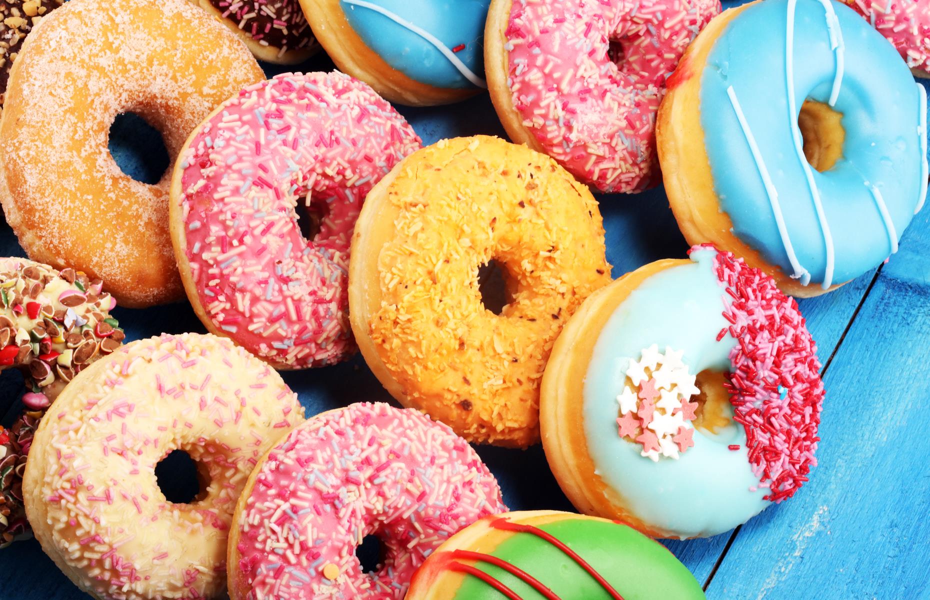 Weniger essen: Donuts