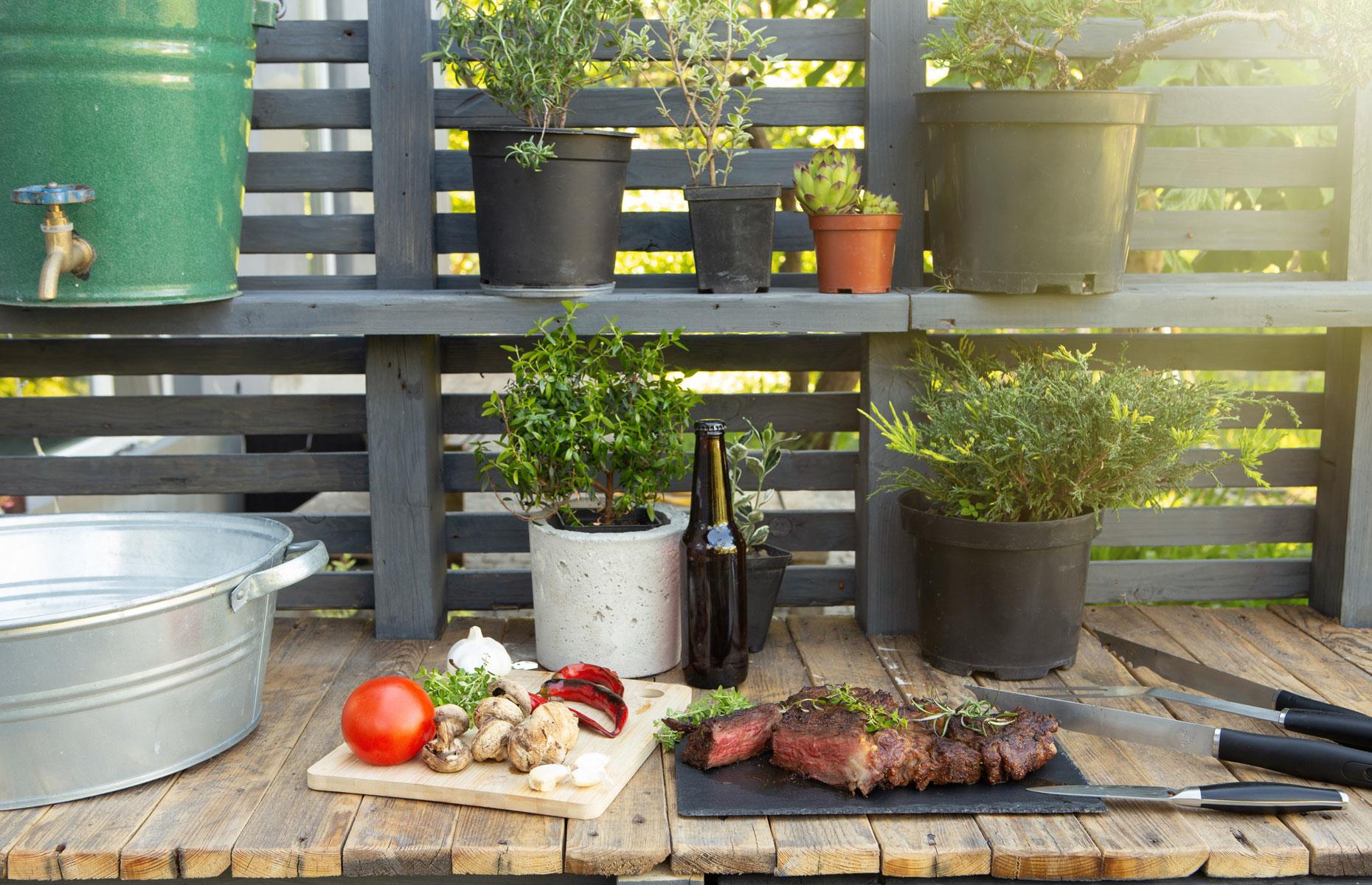 Indulge in an outdoor kitchen