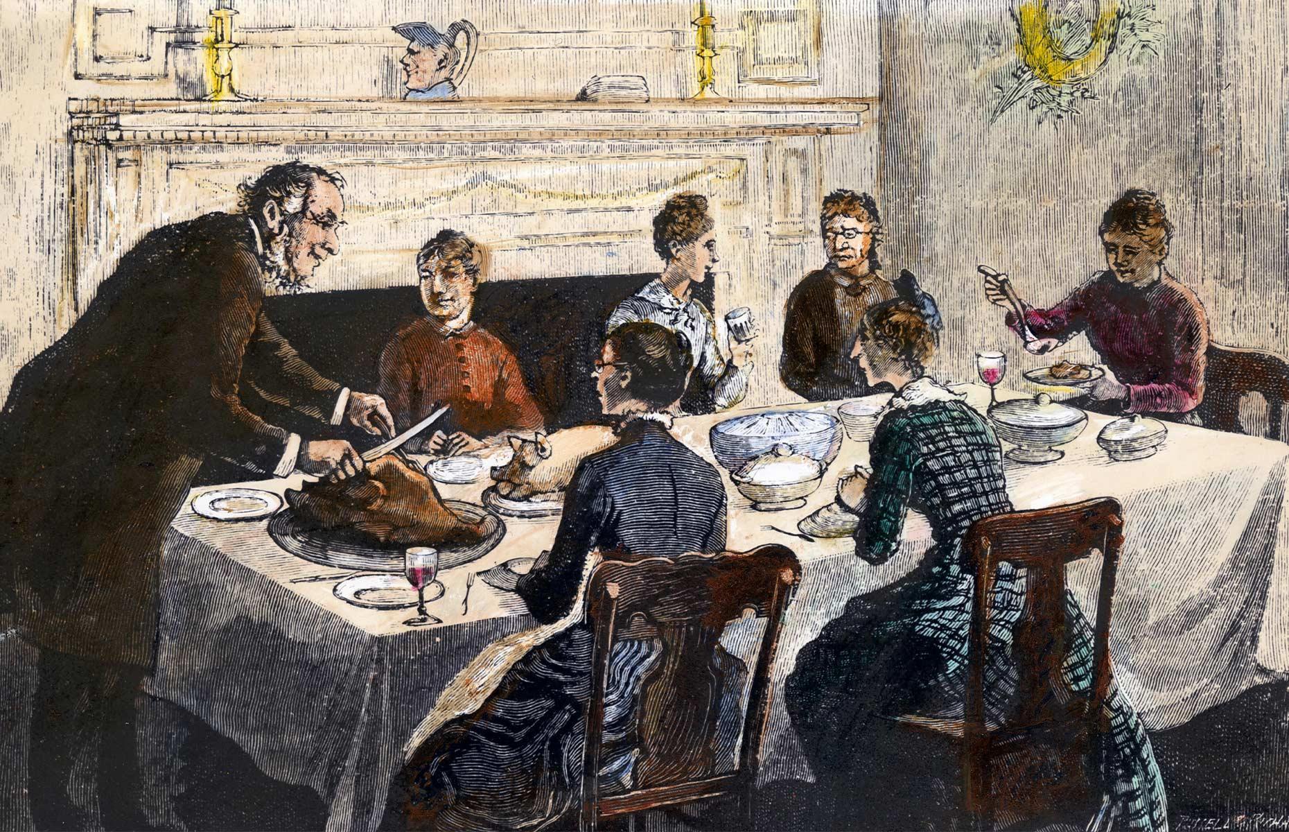 1600s-1800s: early Thanksgiving feasts