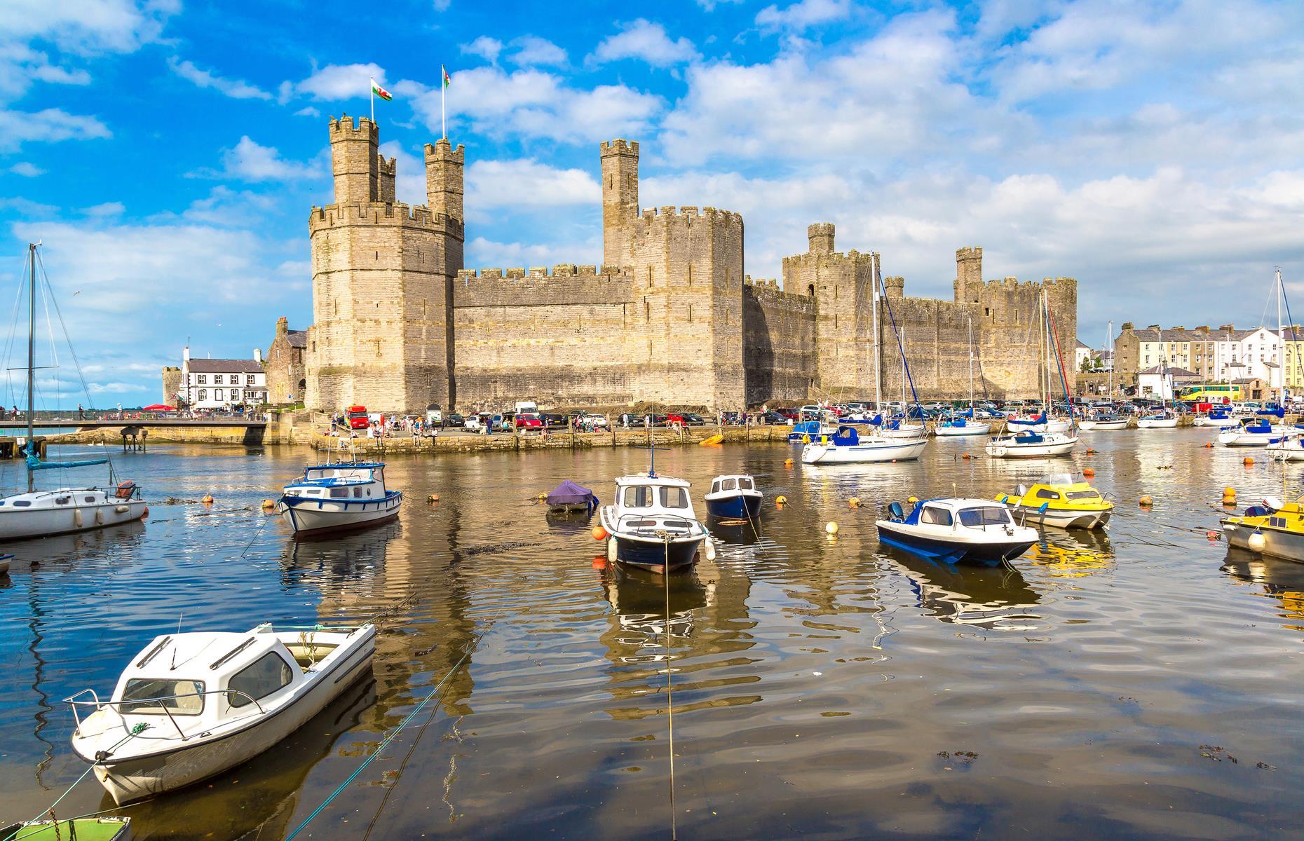 Caernarfon Castle, Gwynedd, Wales