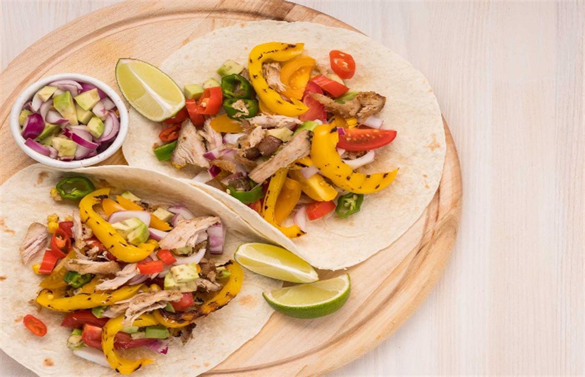 30. Chicken fajitas