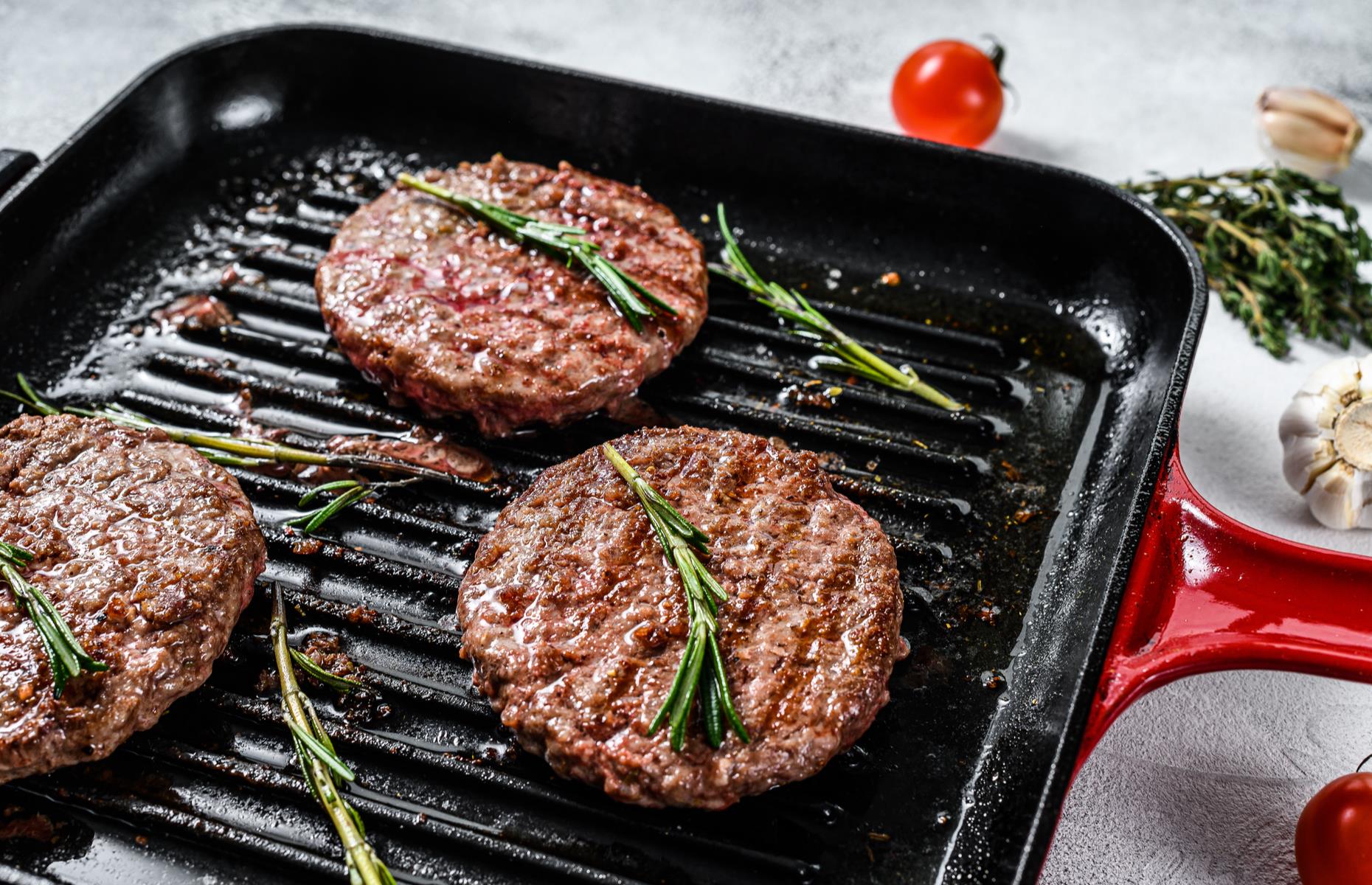 Cook your burgers on the hob...