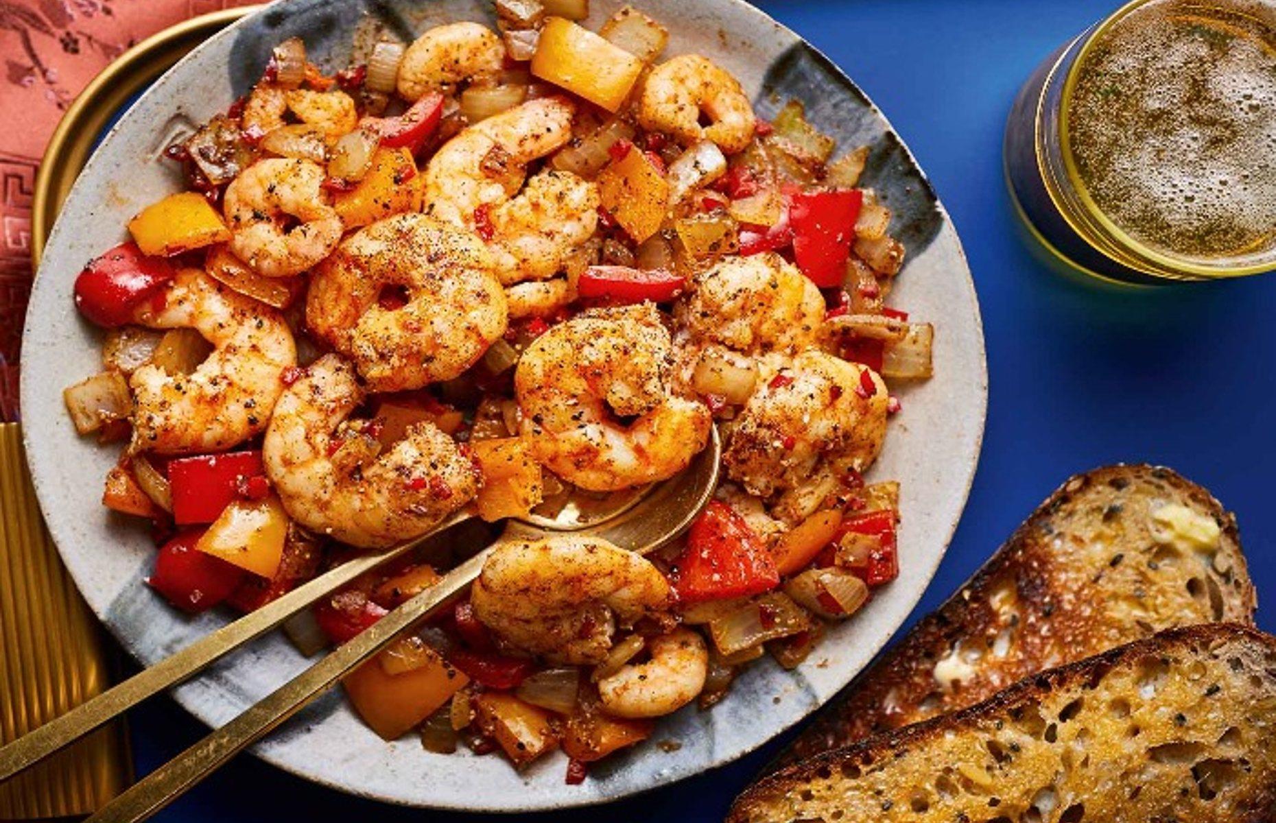 Chilli king prawns