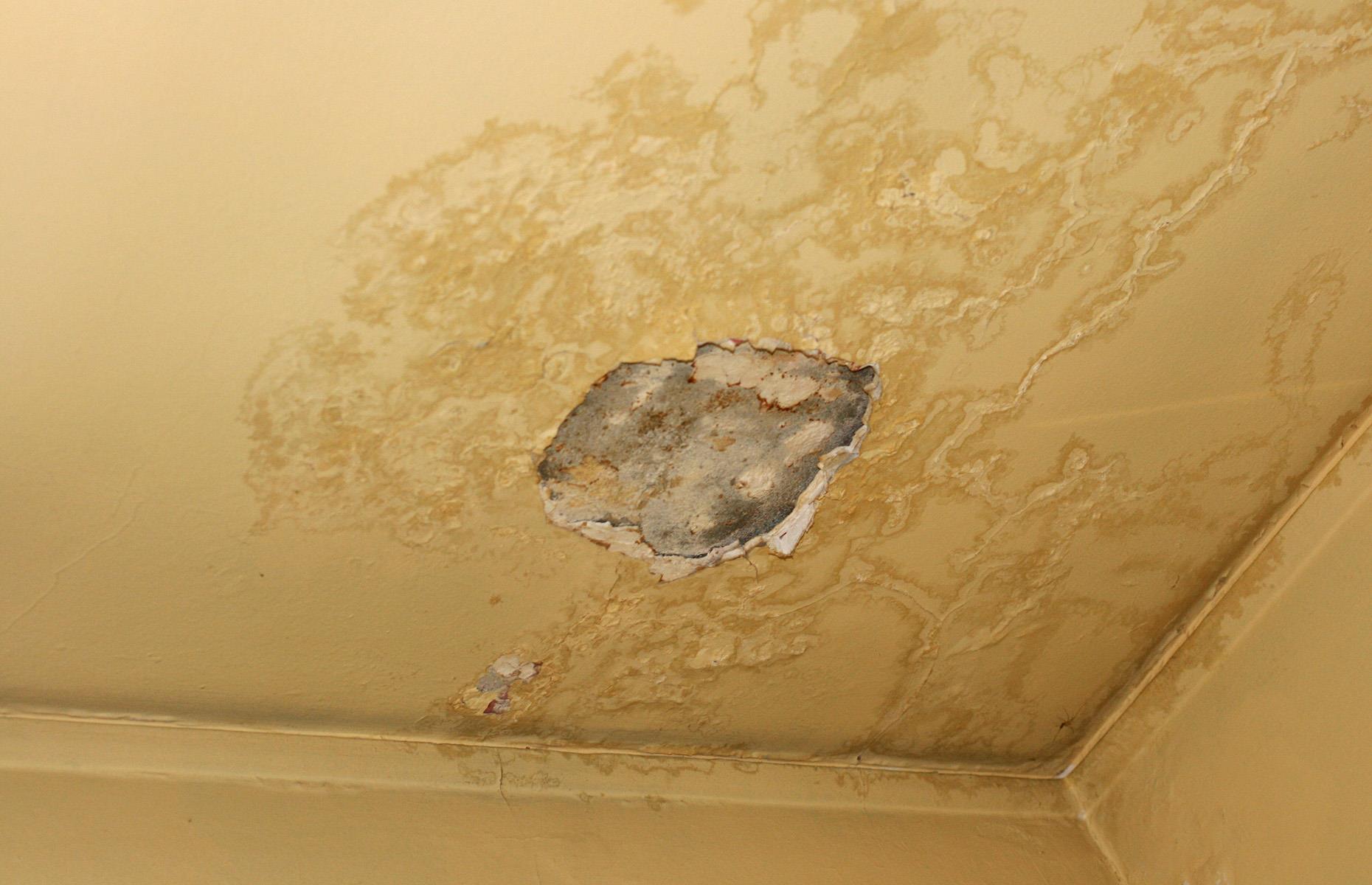 Falling through ceilings