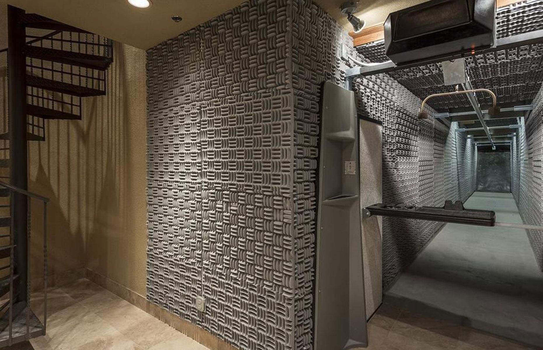 Spanish Colonial home with soundproofed secret