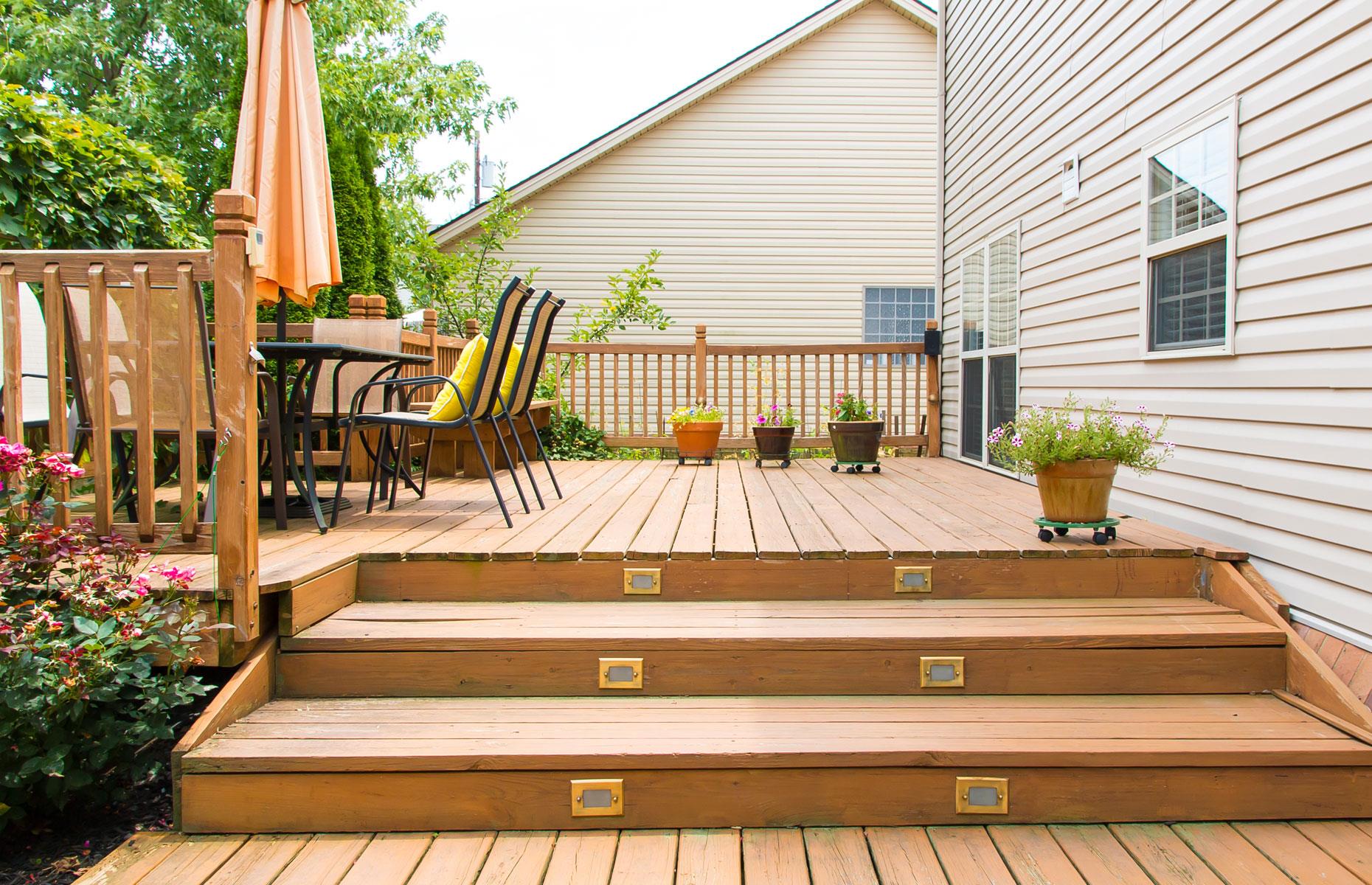 Conceal with raised decking
