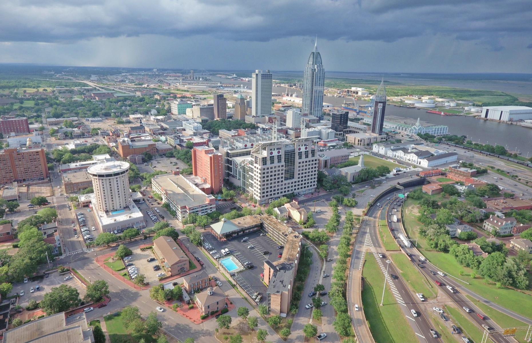 But Mobile, Alabama, is the rainiest city 