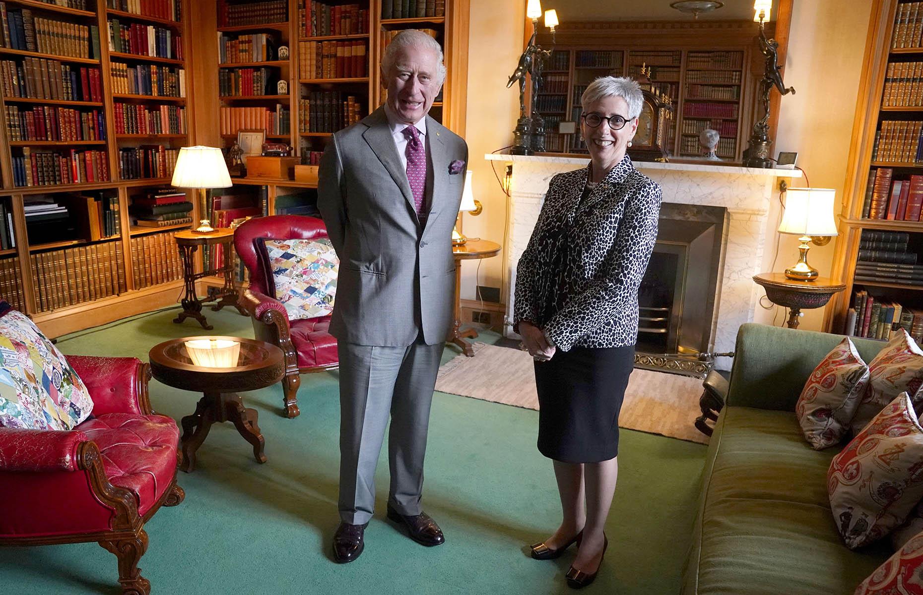 Balmoral von innen: die Bibliothek