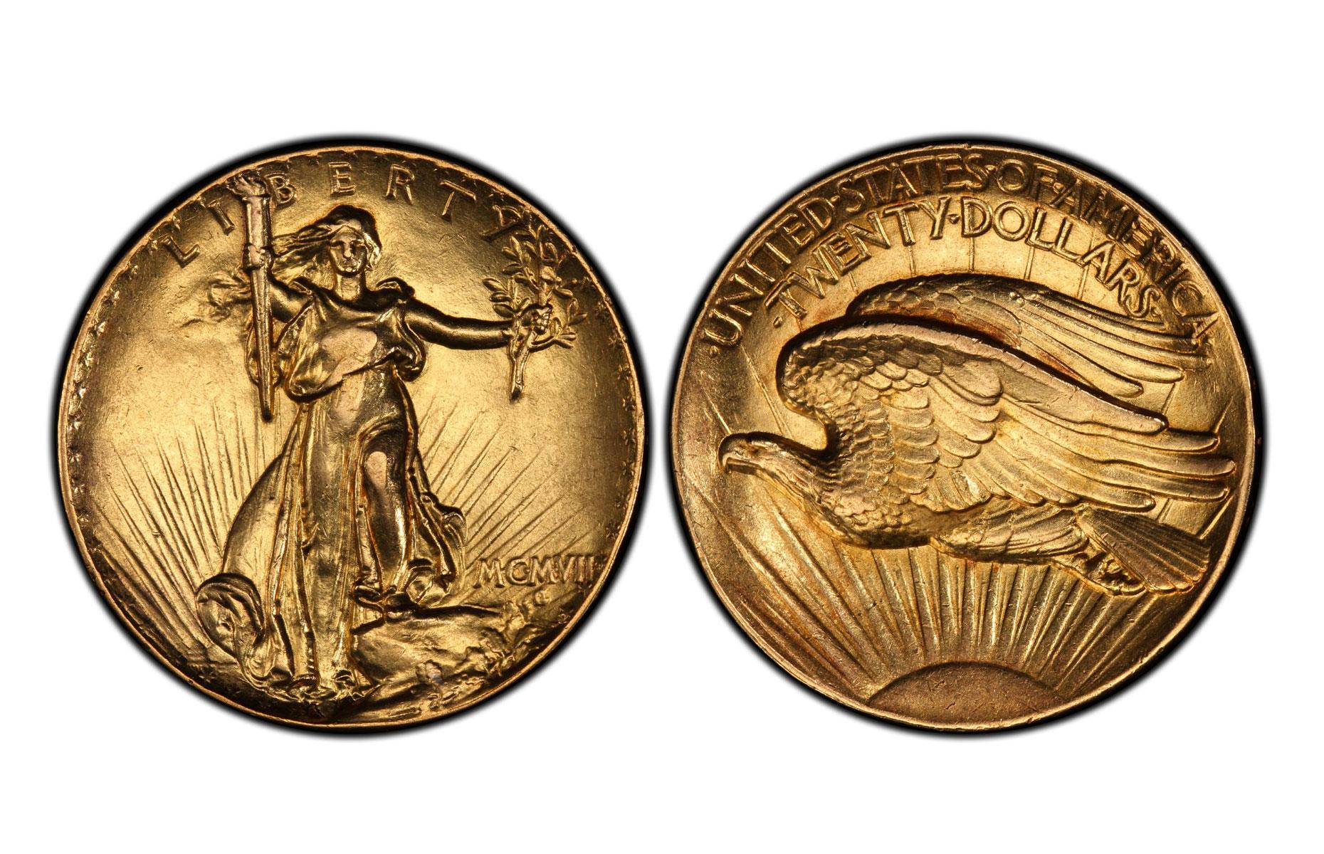 1907 Saint-Gaudens Double Eagle - Ultra High Relief, USA: $2,990,000 (£2.4m)