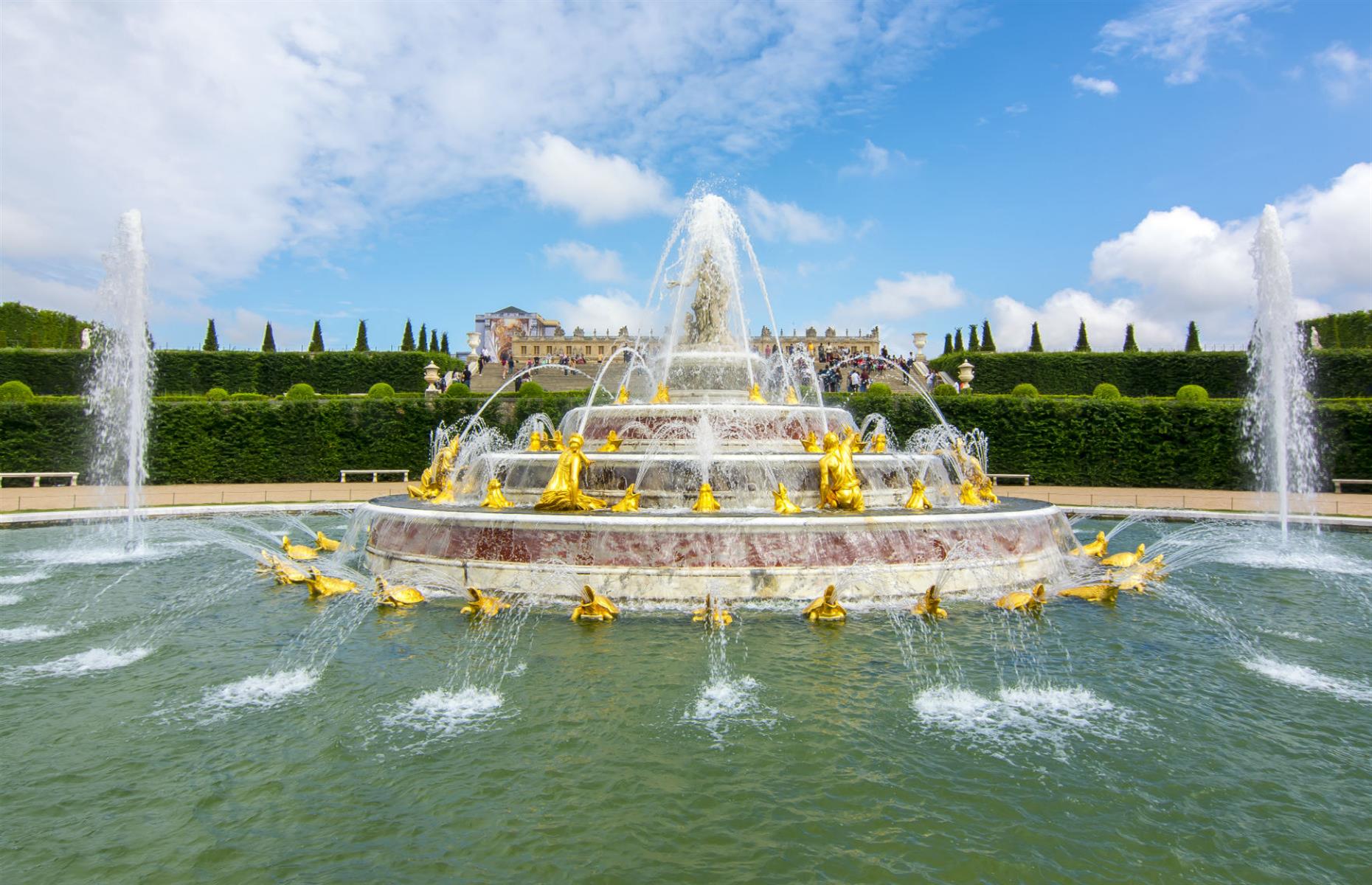 Latona Fountain at the Palace of Versailles, Versailles, France