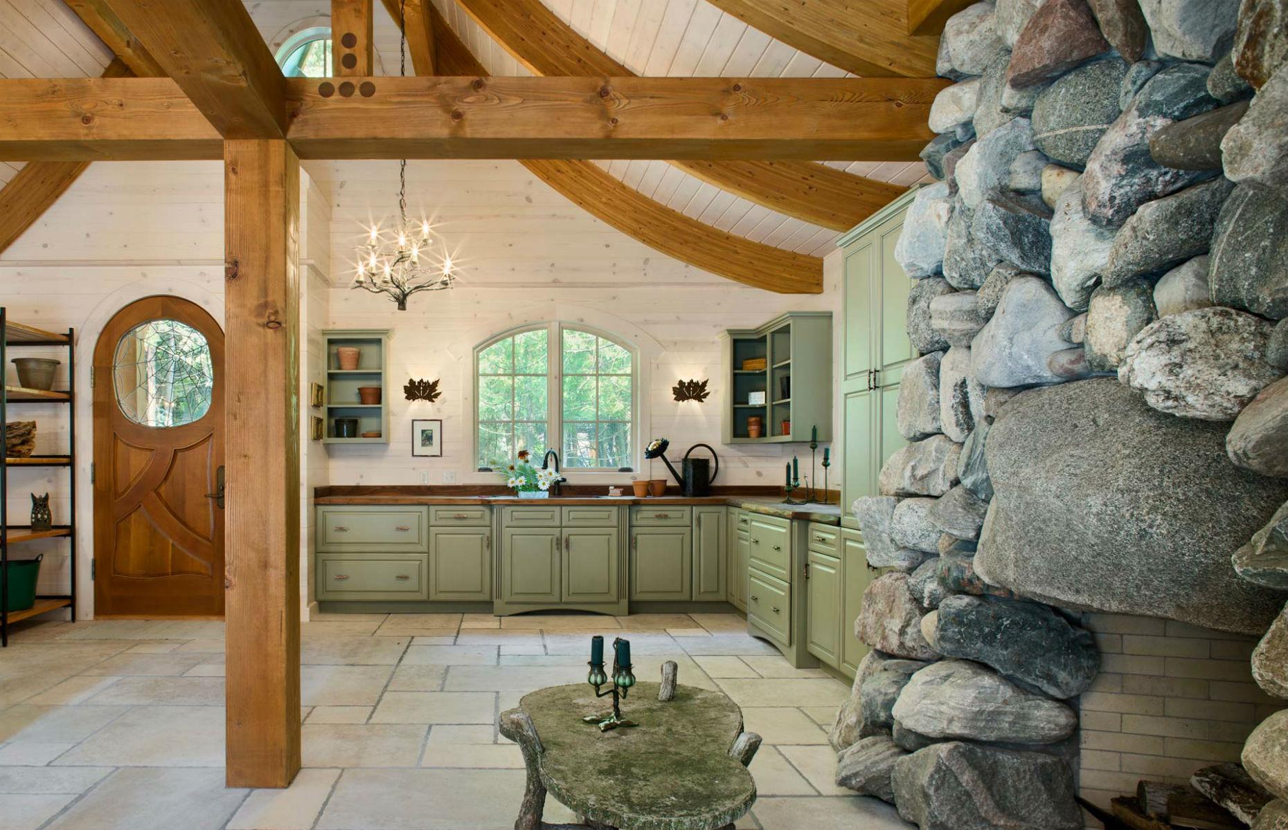 Storybook cabin, Michigan, USA