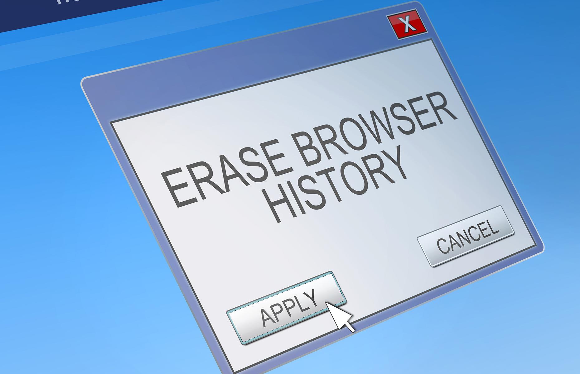 We don't clear our browser history