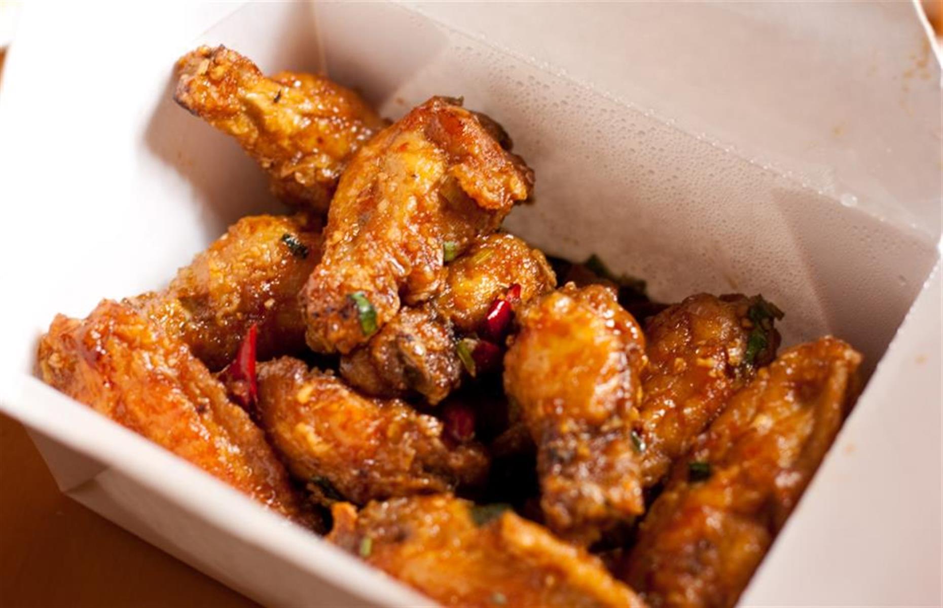 California: original dry fried chicken wings, San Tung, San Francisco