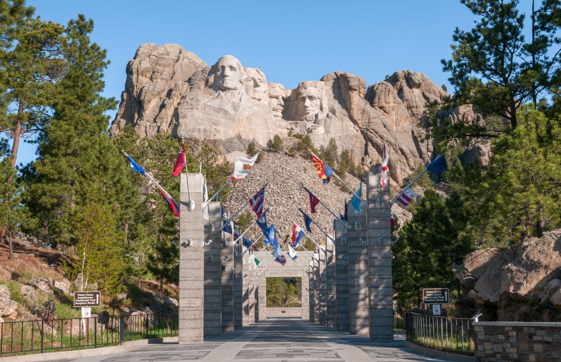 Now: Mount Rushmore, South Dakota