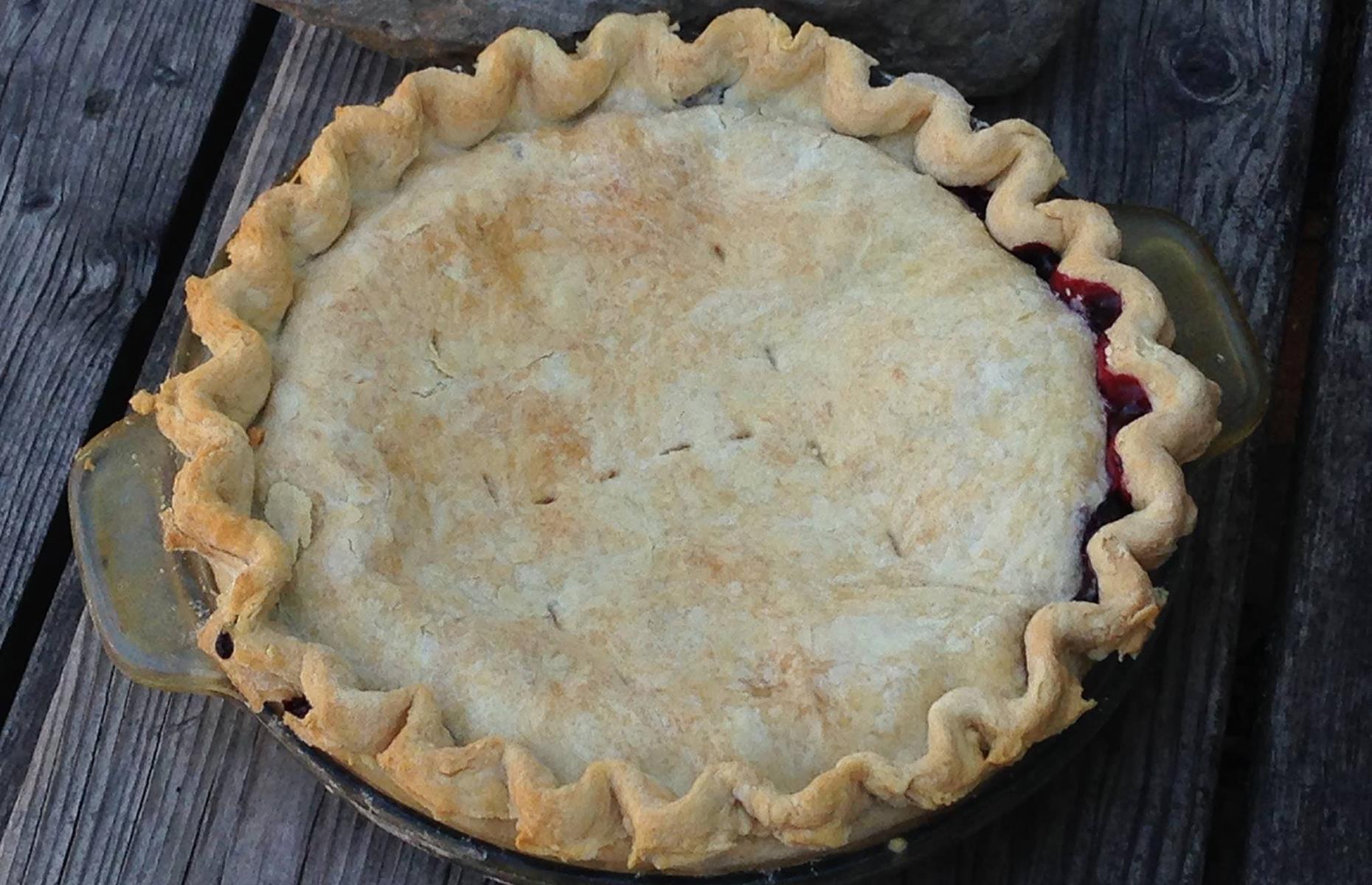 Montana: huckleberry pie, Glacier Highland, West Glacier