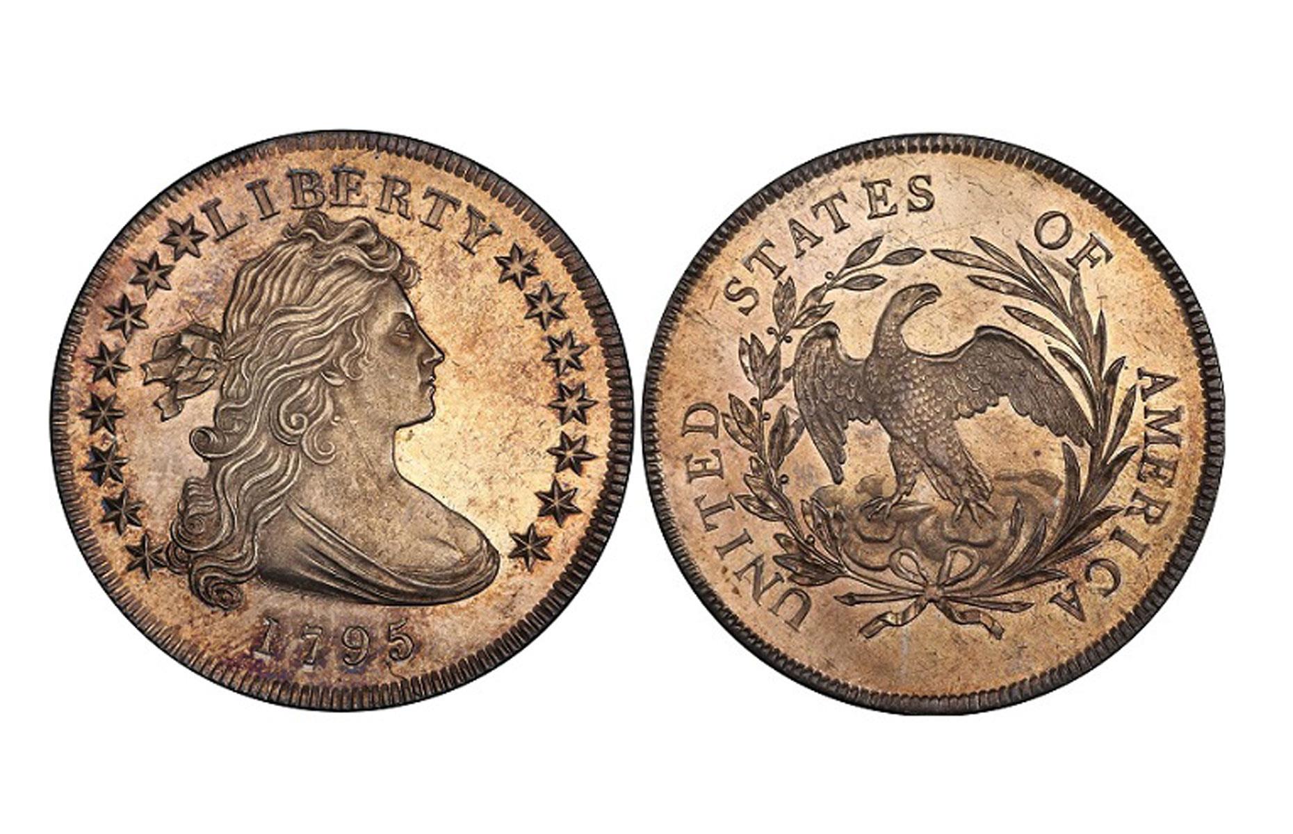 1795 Draped Bust Dollar, USA: $1,057,000 (£860k)