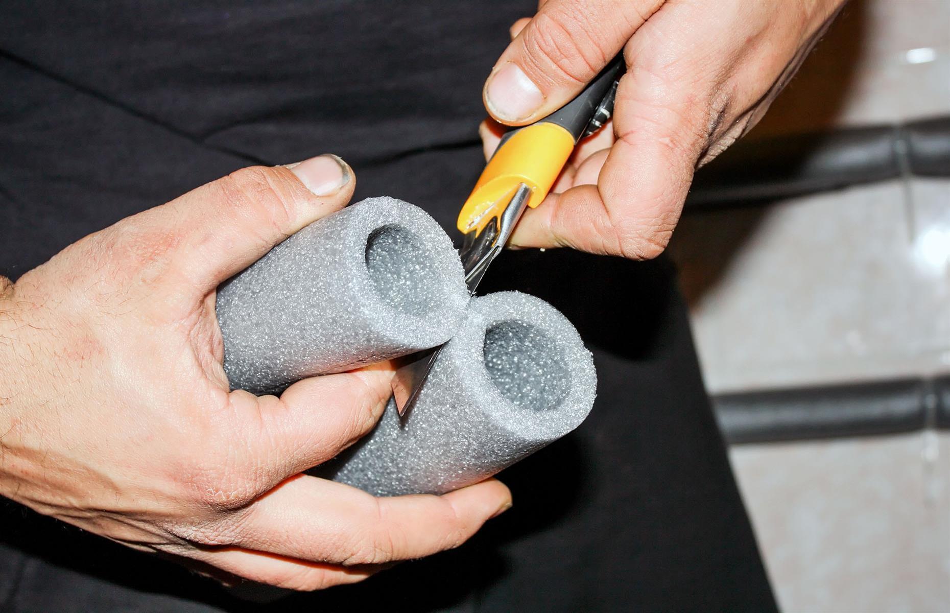 Insulate external pipes