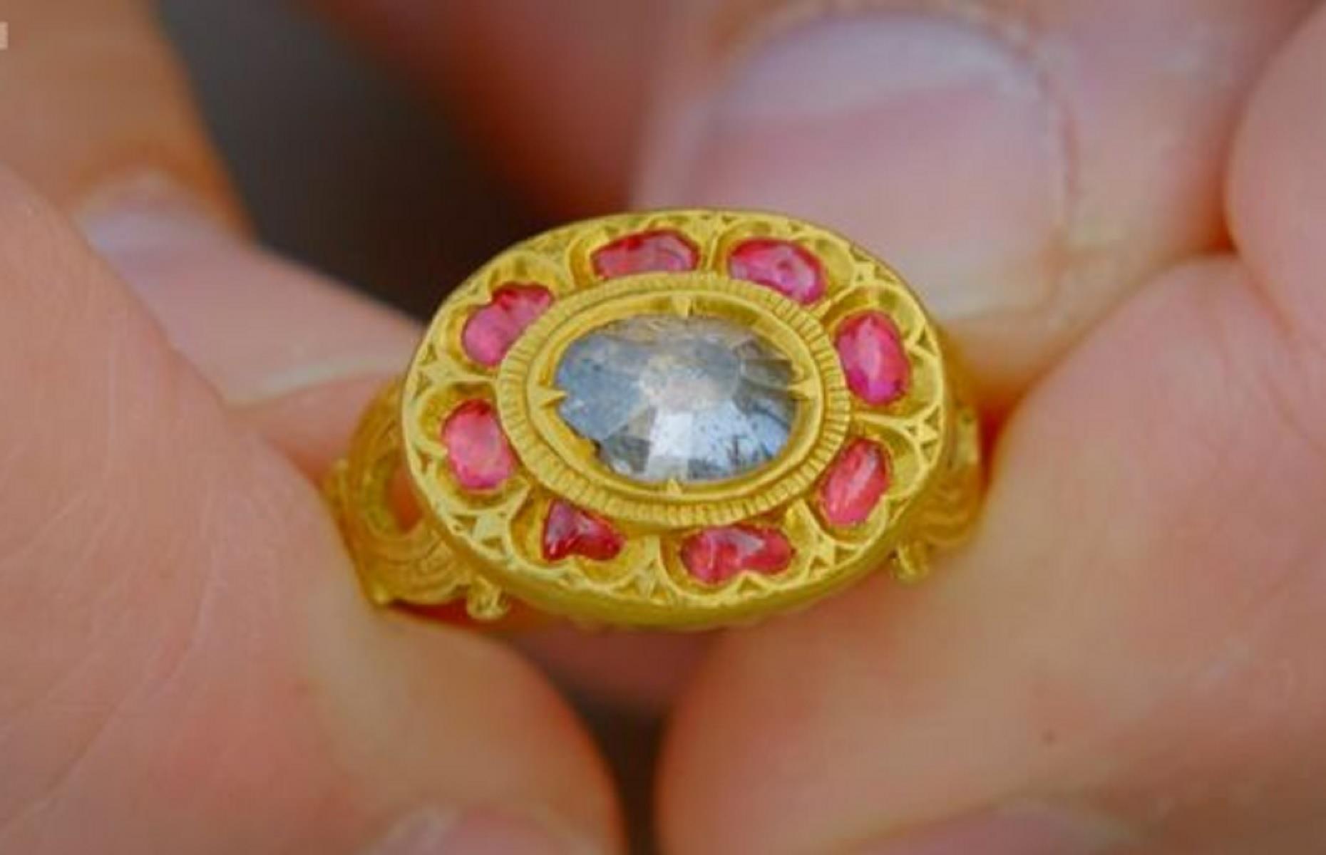 The Georgian diamond and ruby ring