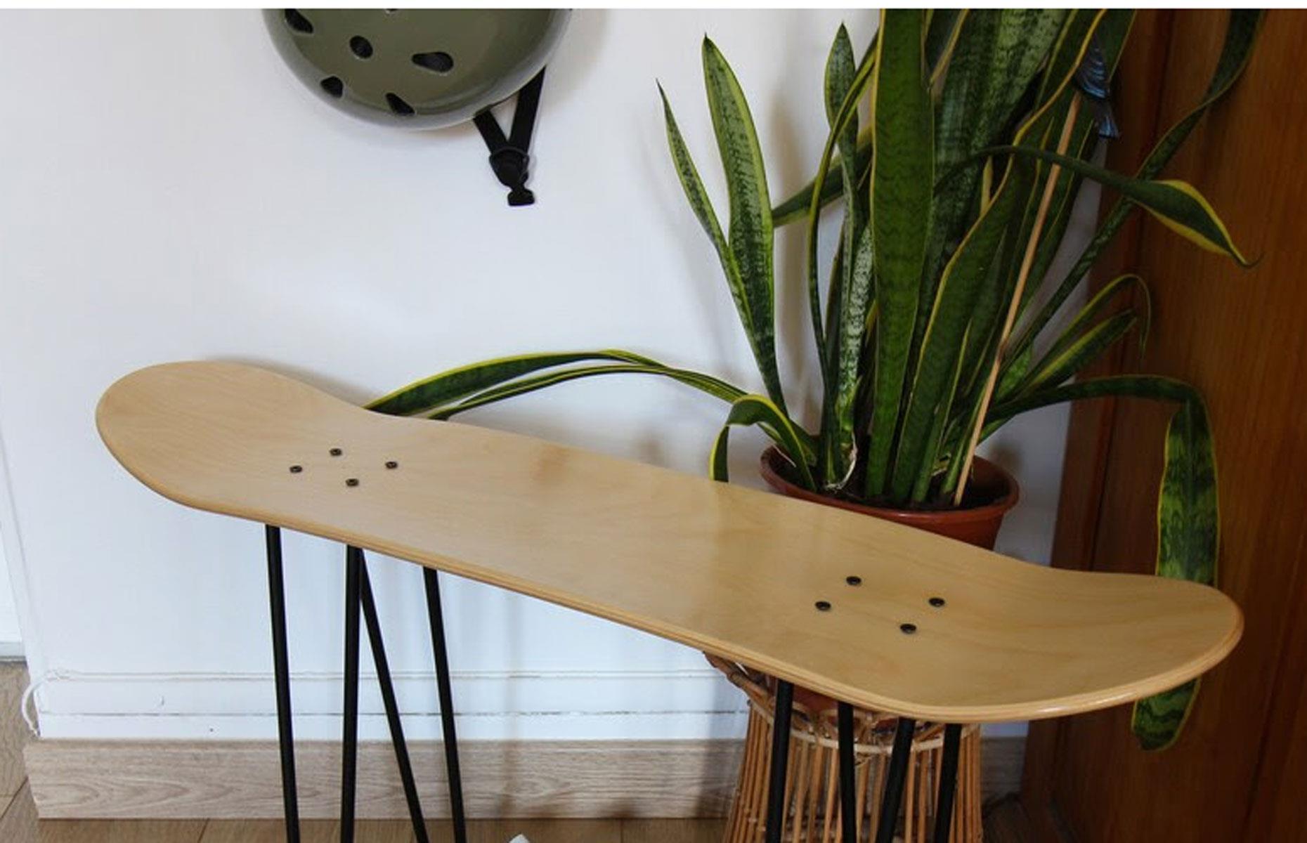 Skateboard side table