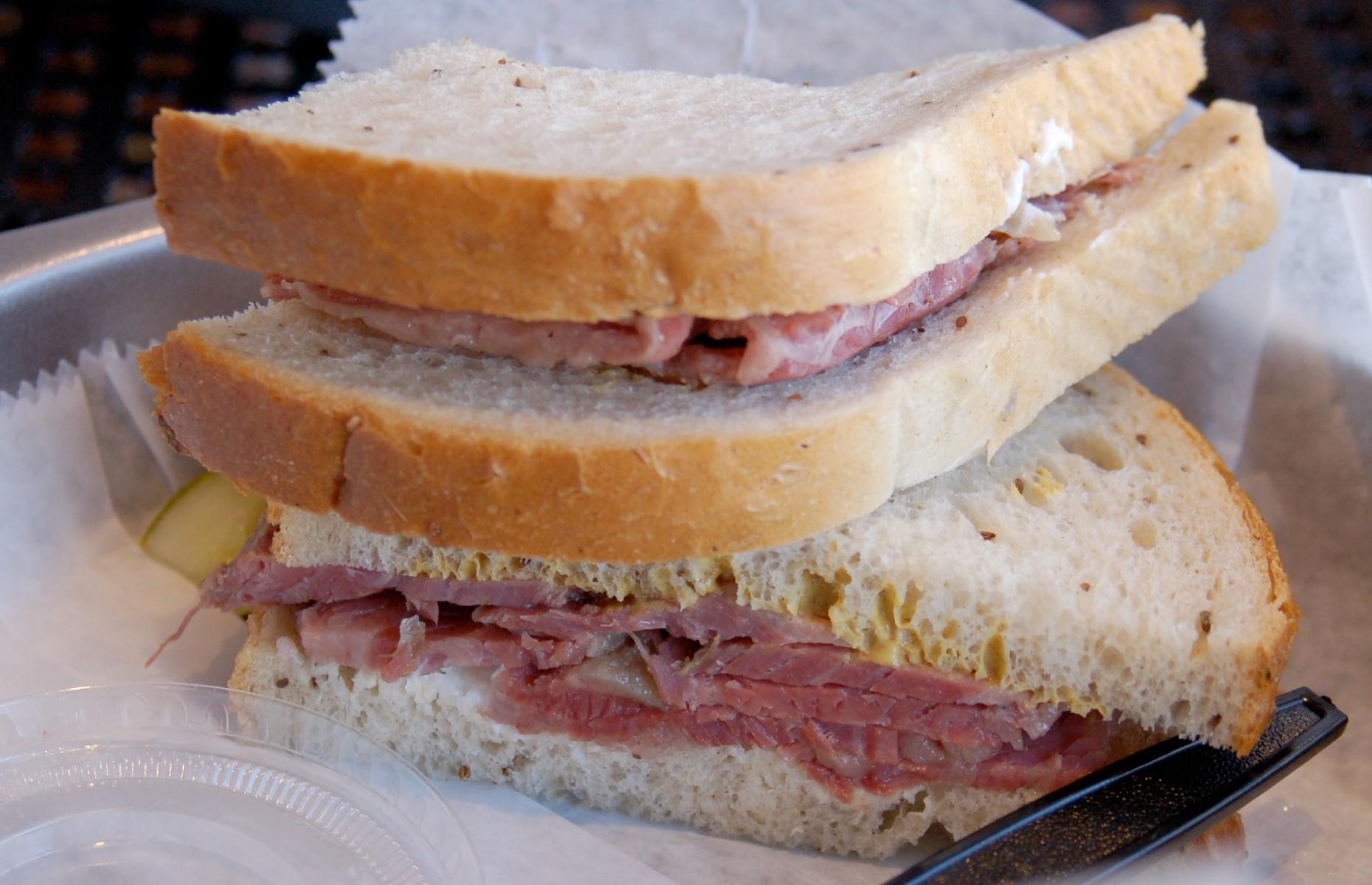 A smuggled sandwich