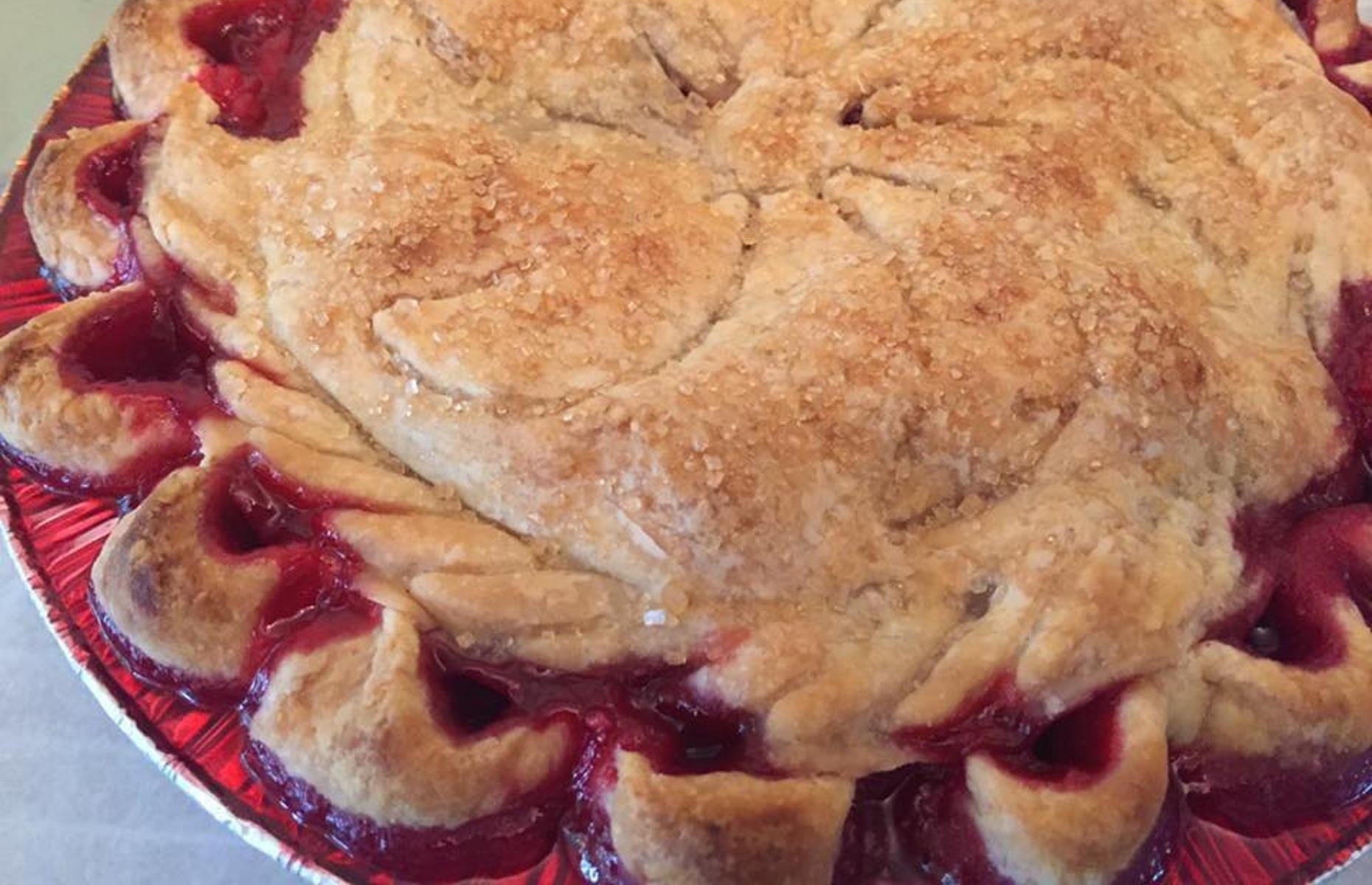 West Virginia: strawberry rhubarb, Susie's Pies, Ranson