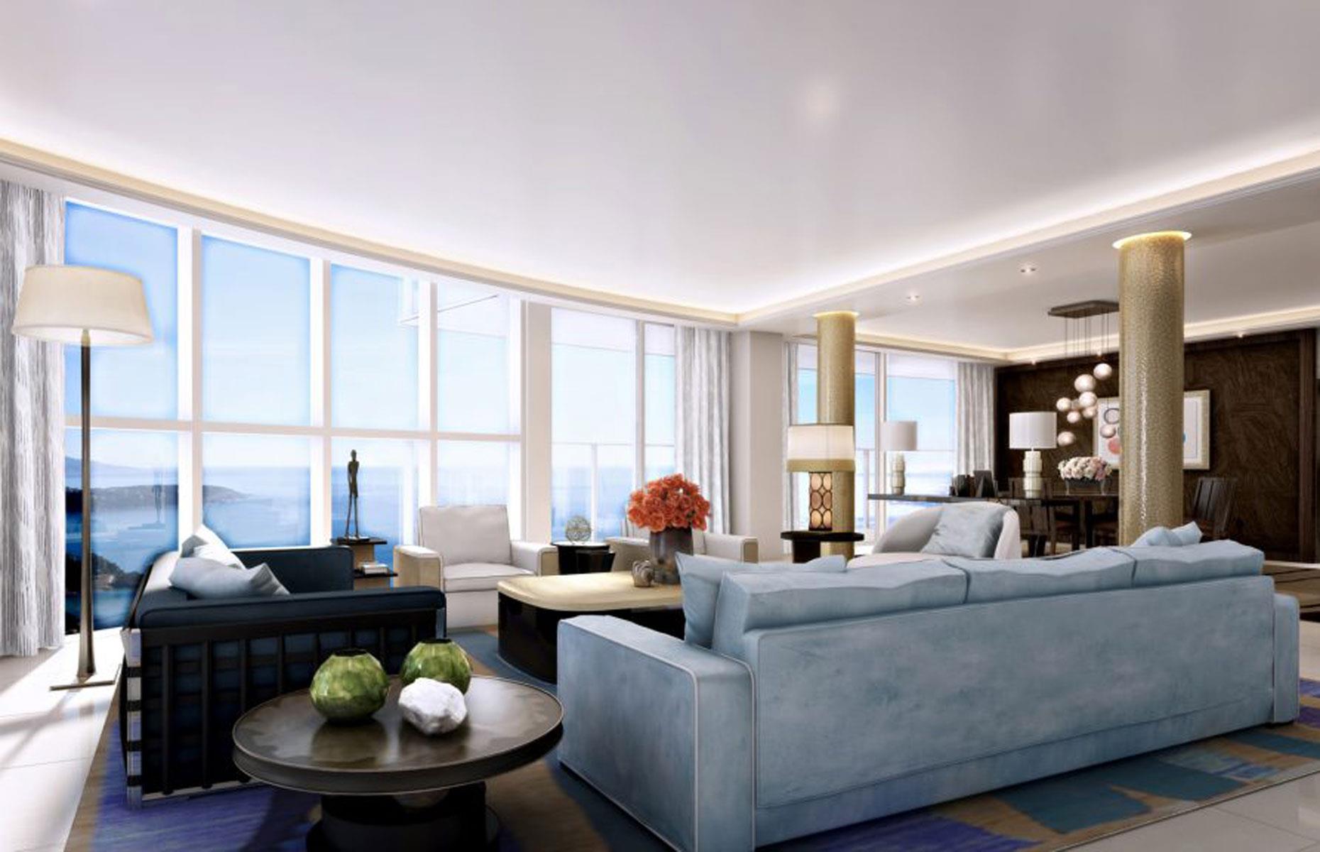 Le Tour Odéon penthouse, La Rousse, Monaco, estimated value: $335 million (£240m)