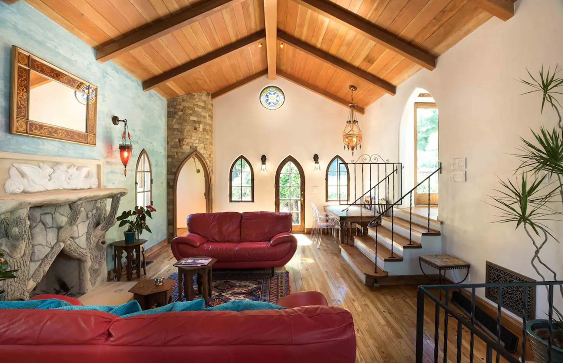 Hollywood Hills castle, Los Angeles, California