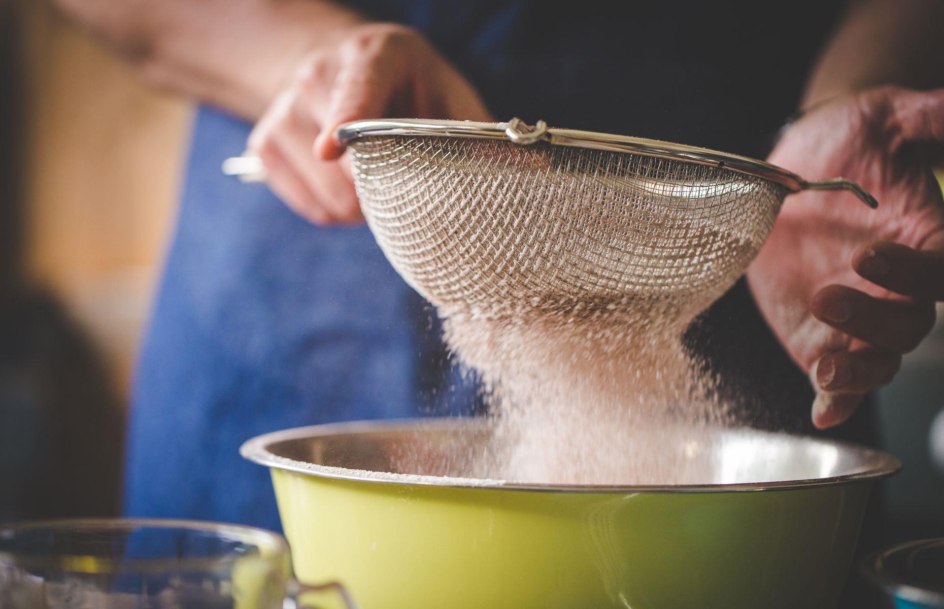 2. Not sifting flour