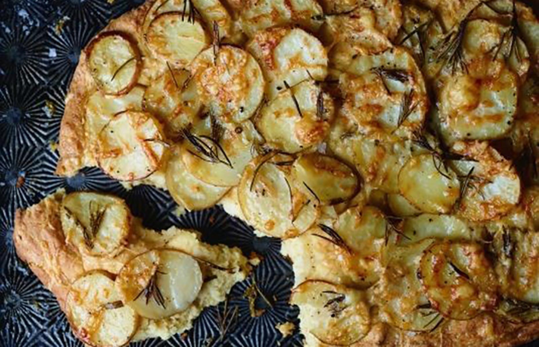 Potato and rosemary soda focaccia